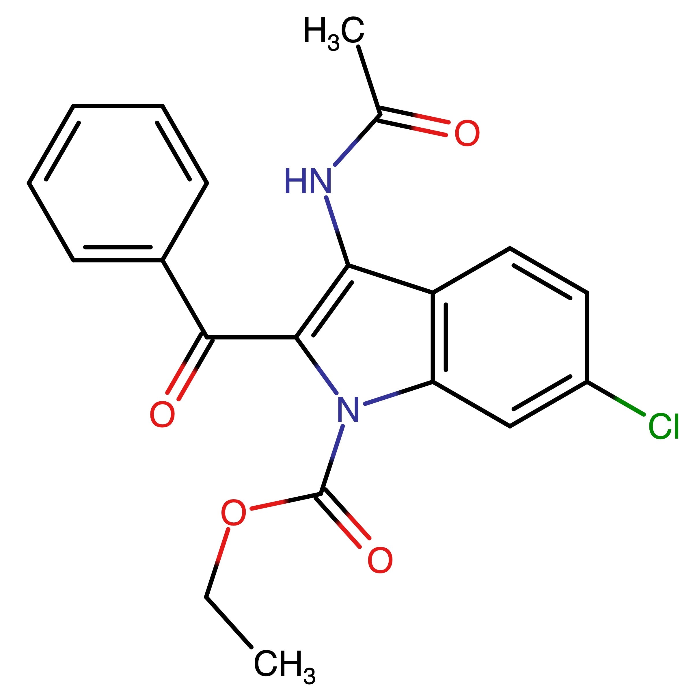 CAS RN 220269-25-0 | Ethyl 3-acetamido-2-benzoyl-6-chloro-1H-indole-1-carboxylate