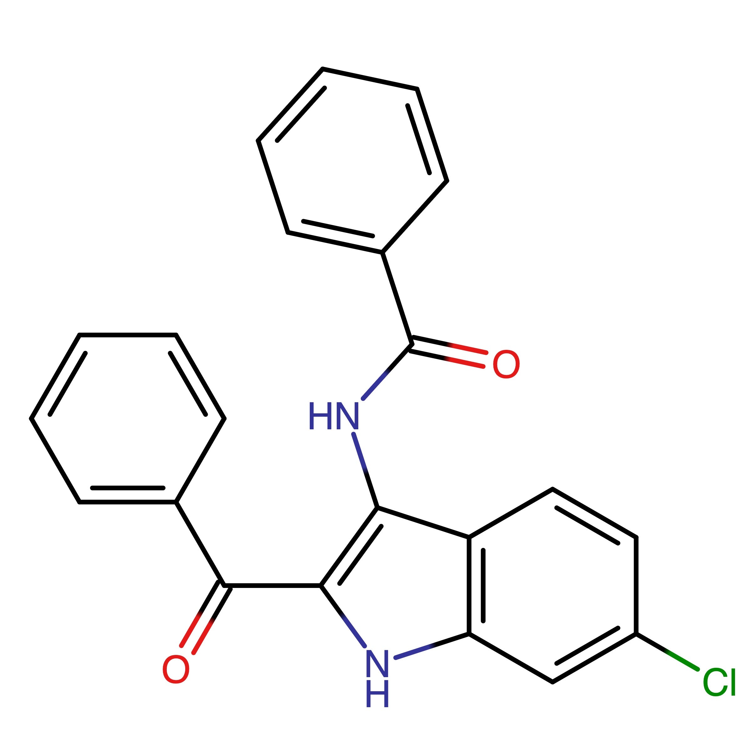 CAS RN 220265-36-1 | N-(2-Benzoyl-6-chloro-1H-indol-3-yl)benzamide