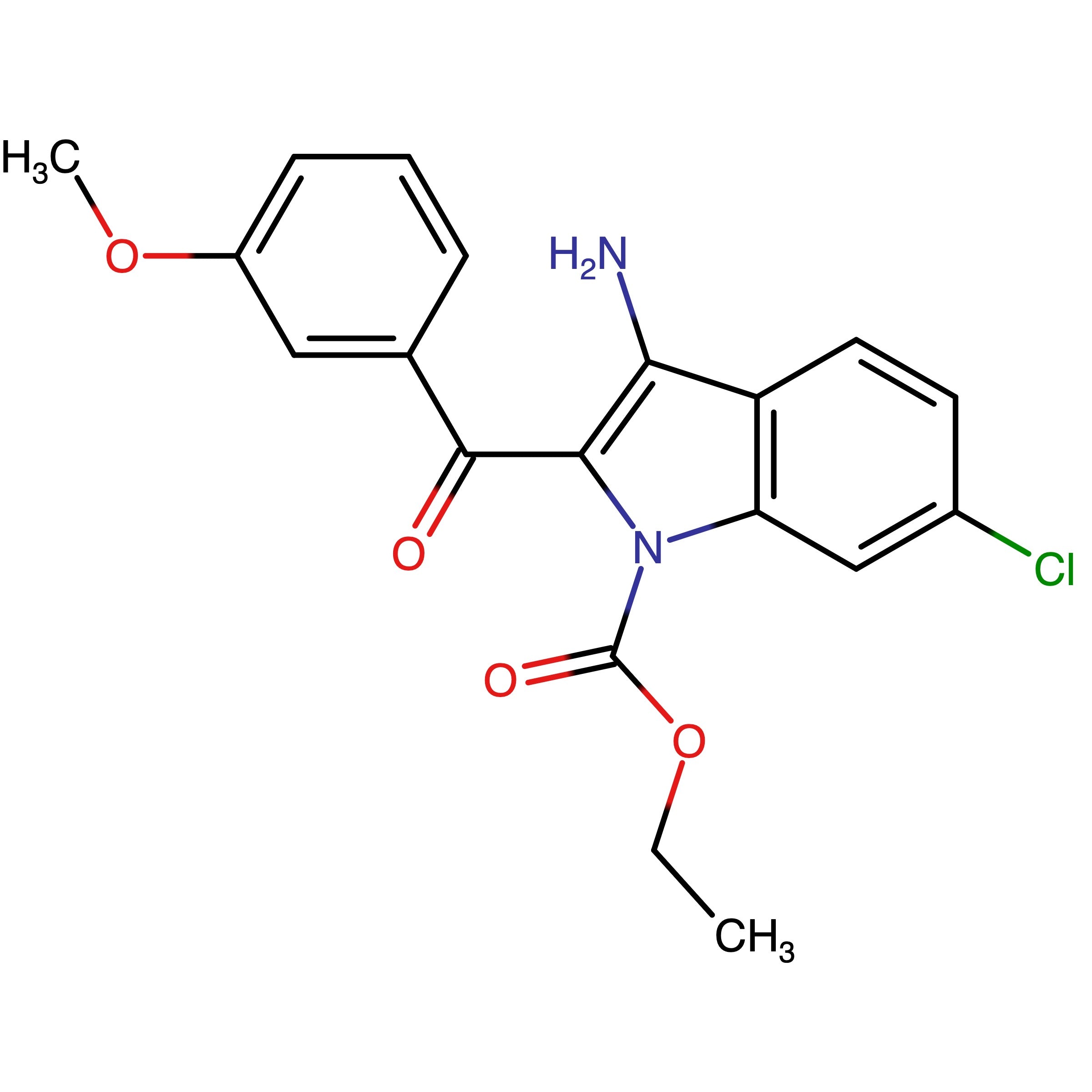 CAS RN 220269-28-3 | Ethyl 3-amino-6-chloro-2-(3-methoxybenzoyl)-1H-indole-1-carboxylate