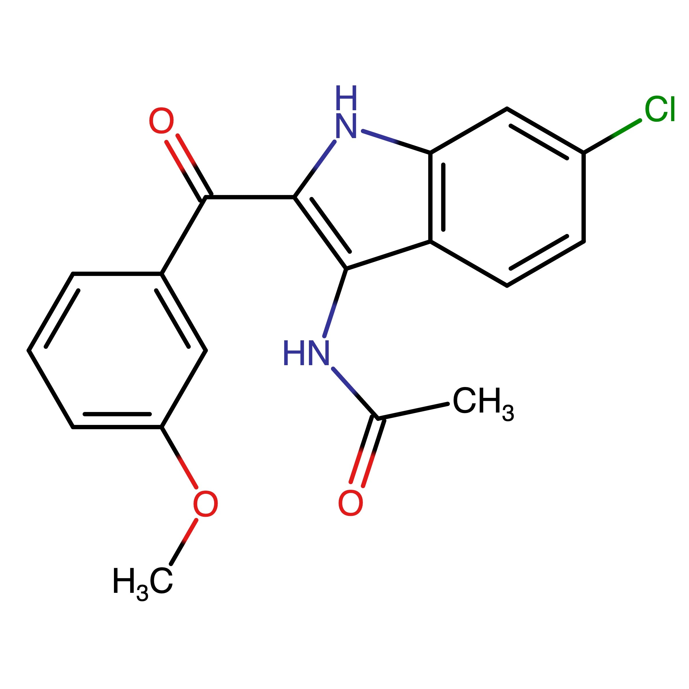 CAS RN 220265-51-0 | N-(6-Chloro-2-(3-methoxybenzoyl)-1H-indol-3-yl)acetamide