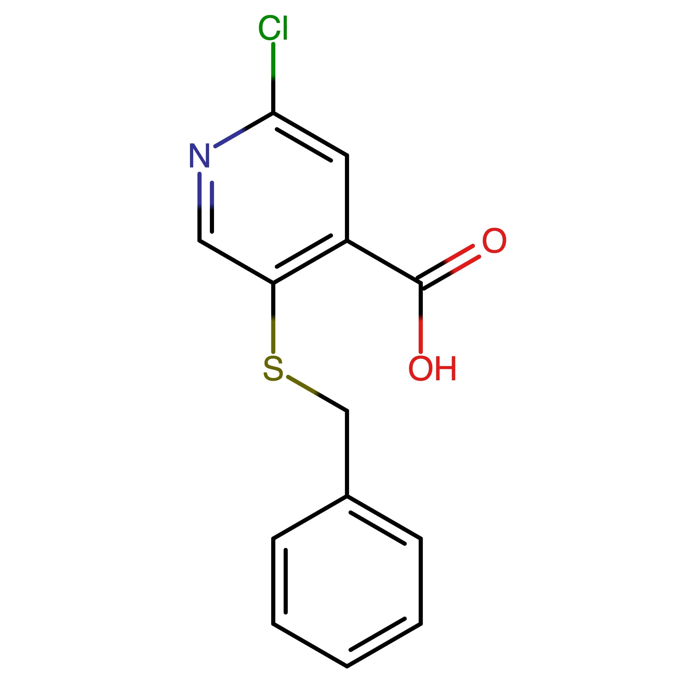 CAS RN 2639603-27-1 | 5-(Benzylthio)-2-chloroisonicotinic acid