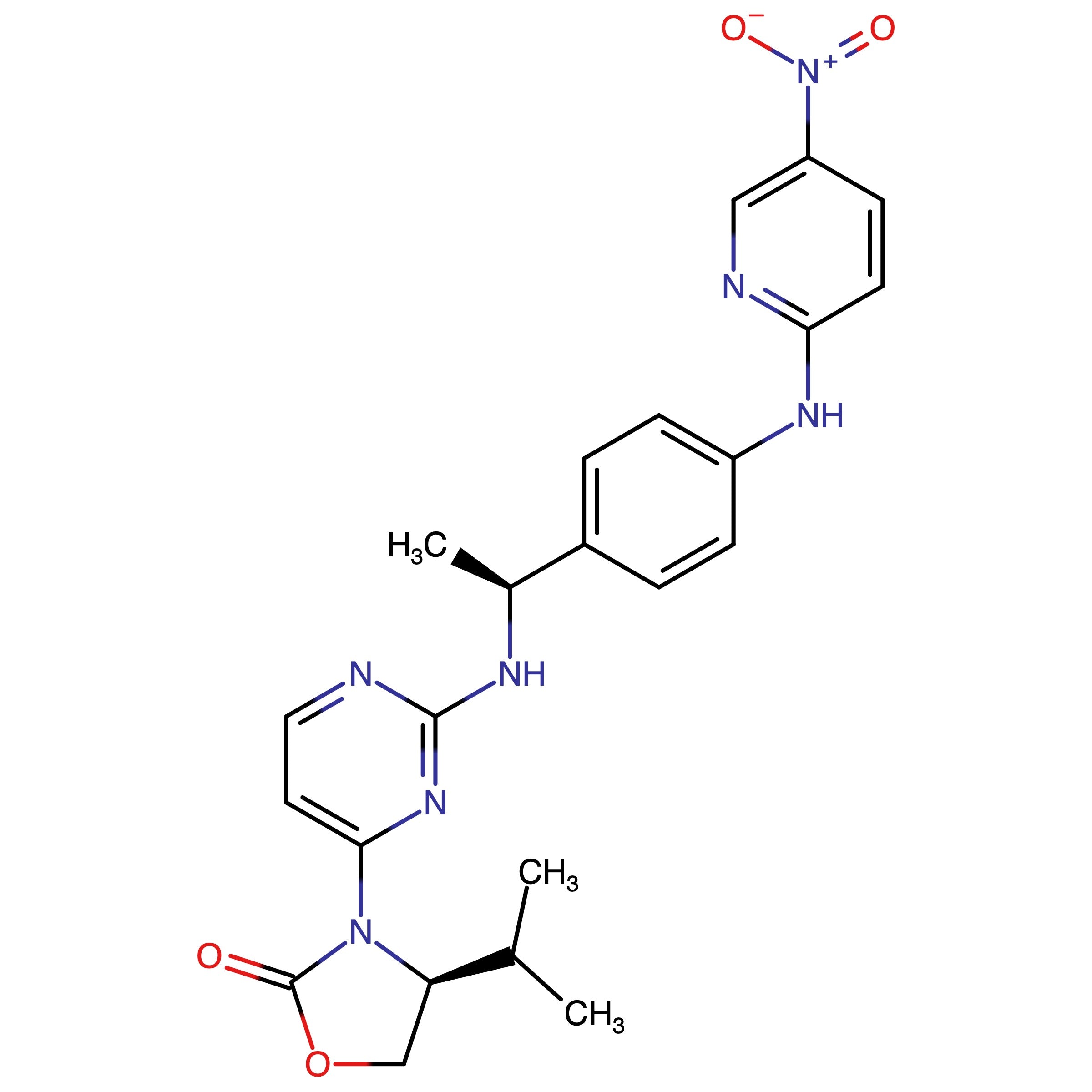 CAS RN 2230915-86-1 | (S)-4-Isopropyl-3-(2-(((S)-1-(4-((5-nitropyridin-2-yl)amino)phenyl)ethyl)amino)pyrimidin-4-yl)oxazolidin-2-one