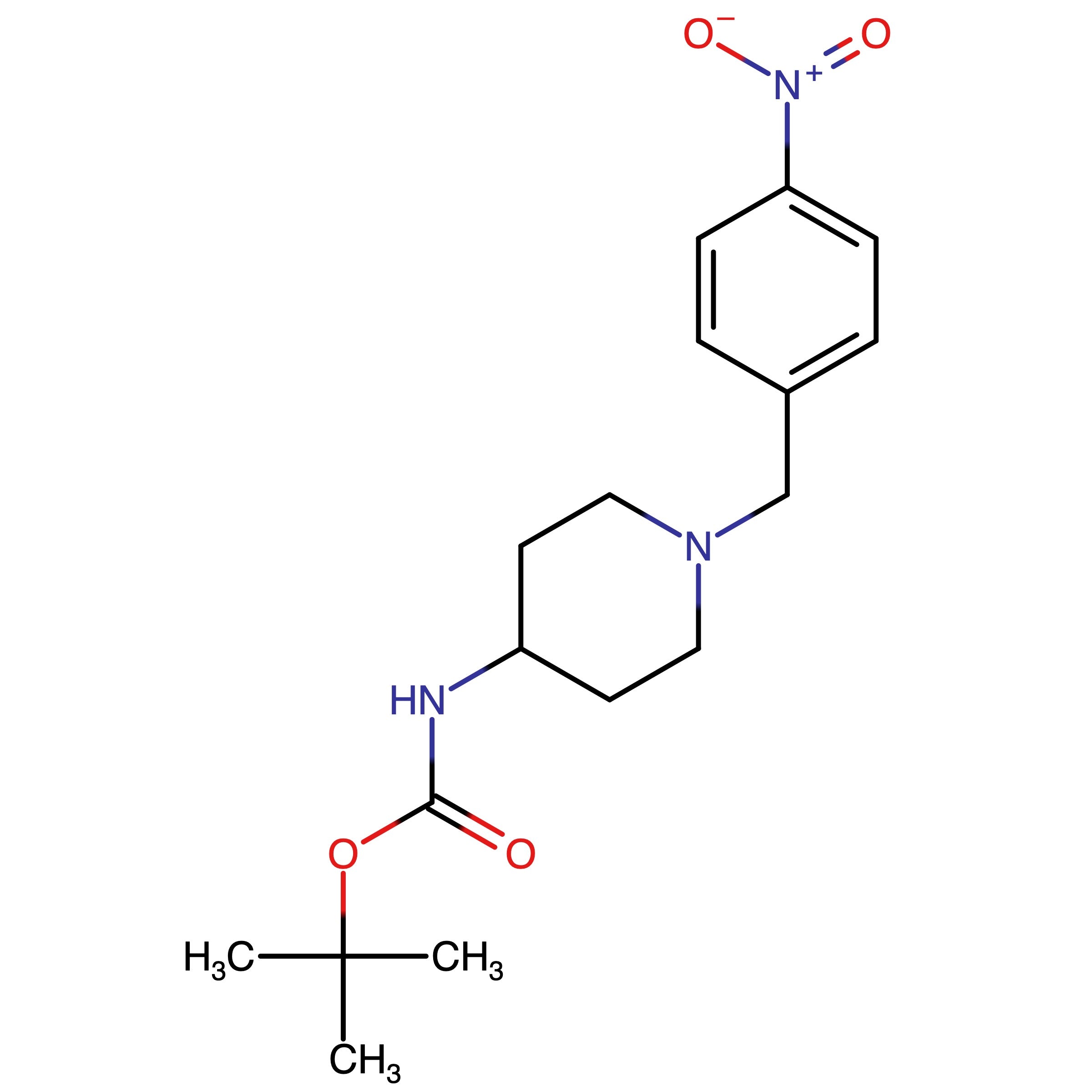 CAS RN 323578-34-3 | tert-Butyl (1-(4-nitrobenzyl)piperidin-4-yl)carbamate