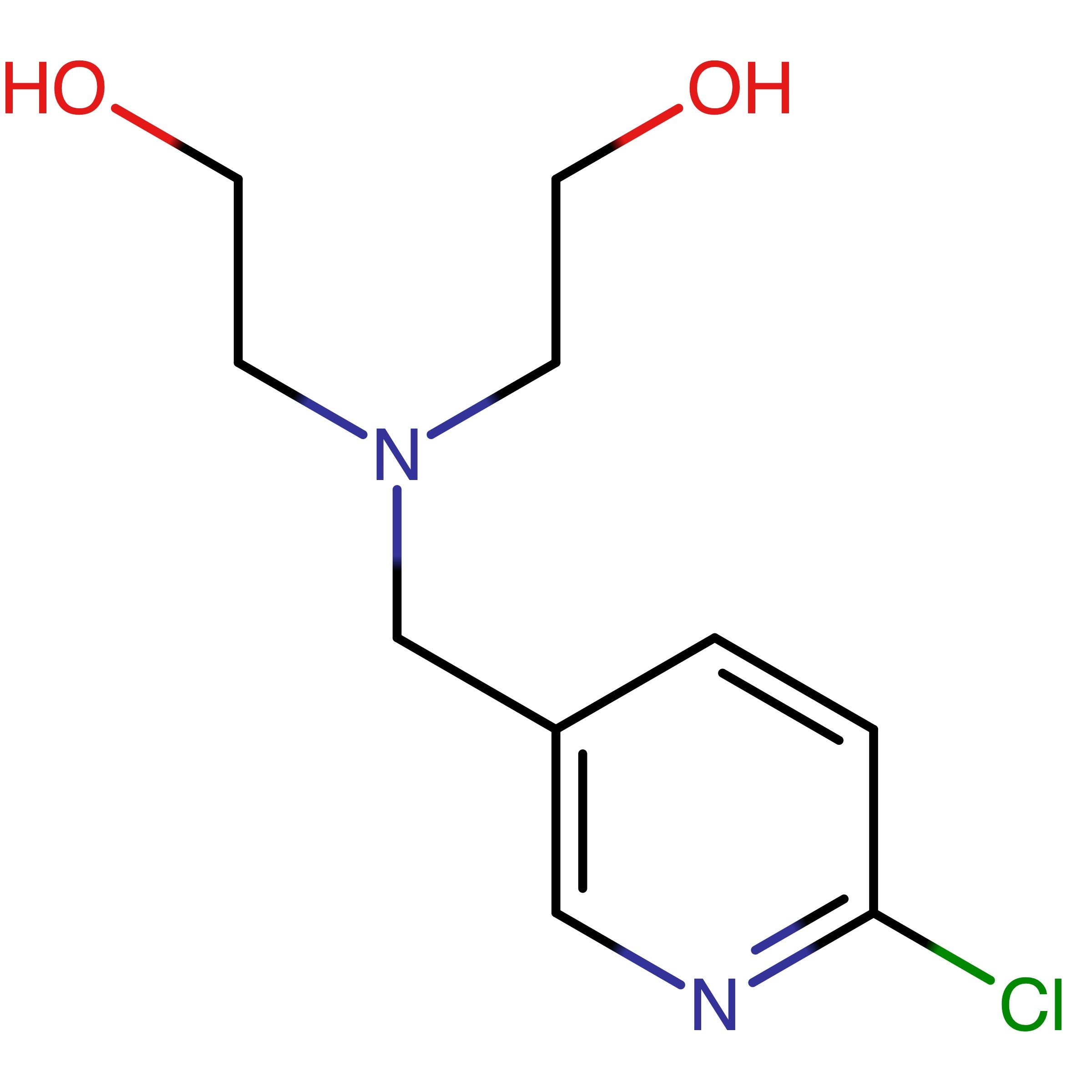 CAS RN 1248915-03-8 | 2,2'-(((6-Chloropyridin-3-yl)methyl)azanediyl)bis(ethan-1-ol)