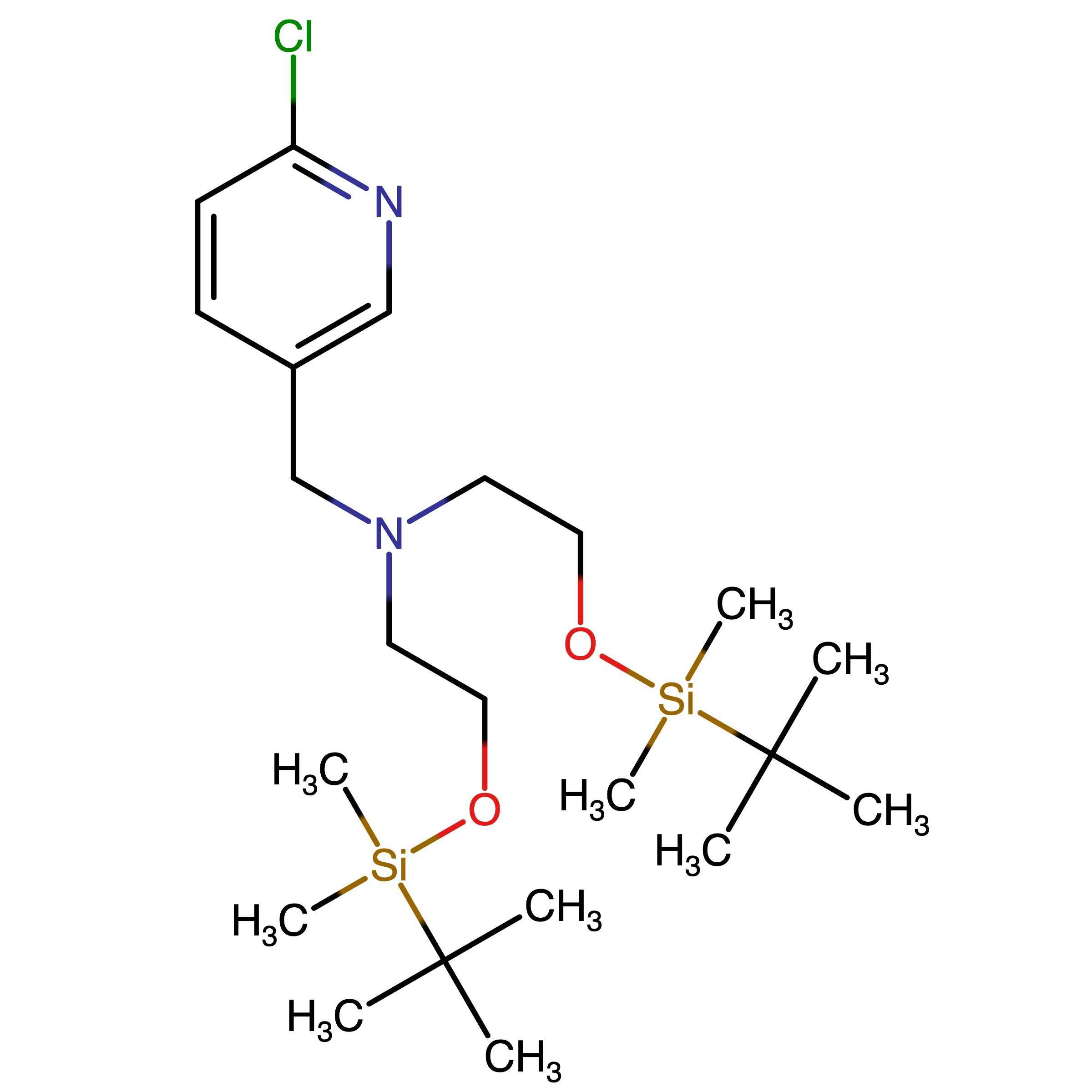 CAS RN 1843190-72-6 | 2-((tert-Butyldimethylsilyl)oxy)-N-(2-((tert-butyldimethylsilyl)oxy)ethyl)-N-((6-chloropyridin-3-yl)methyl)ethan-1-amine