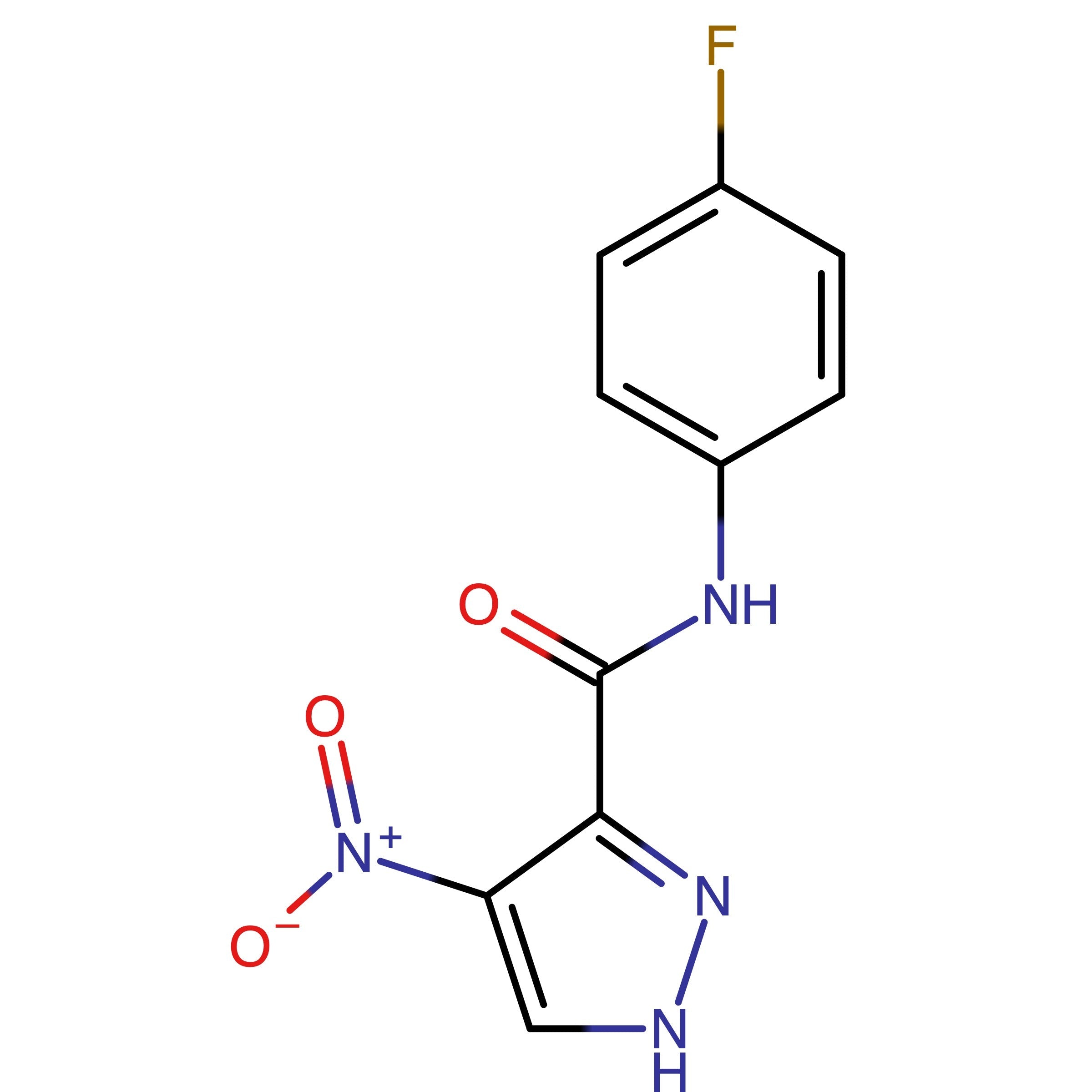 CAS RN 844443-71-6 | N-(4-Fluorophenyl)-4-nitro-1H-pyrazole-3-carboxamide