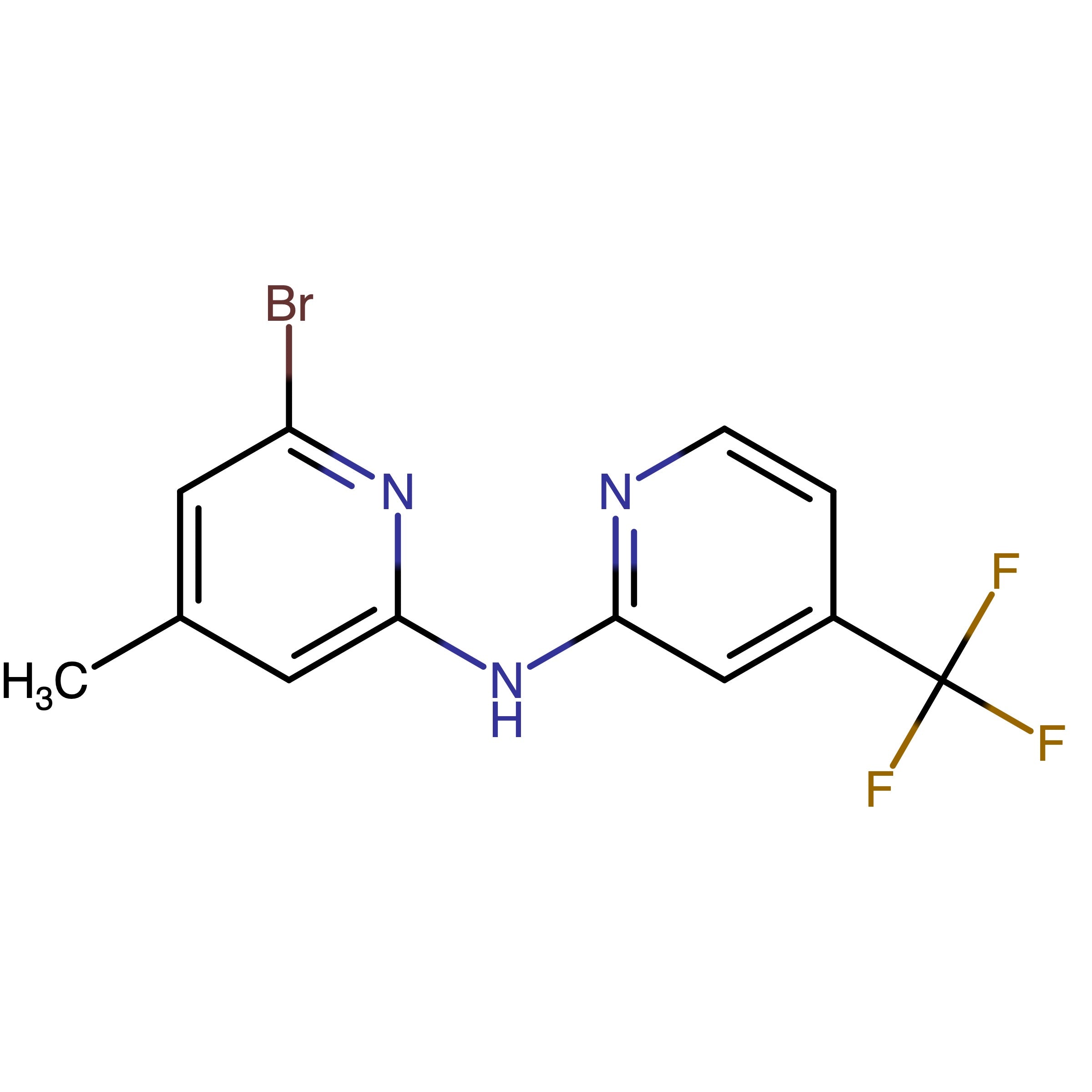 CAS RN 1407500-61-1 | 6-Bromo-4-methyl-N-(4-(trifluoromethyl)pyridin-2-yl)pyridin-2-amine