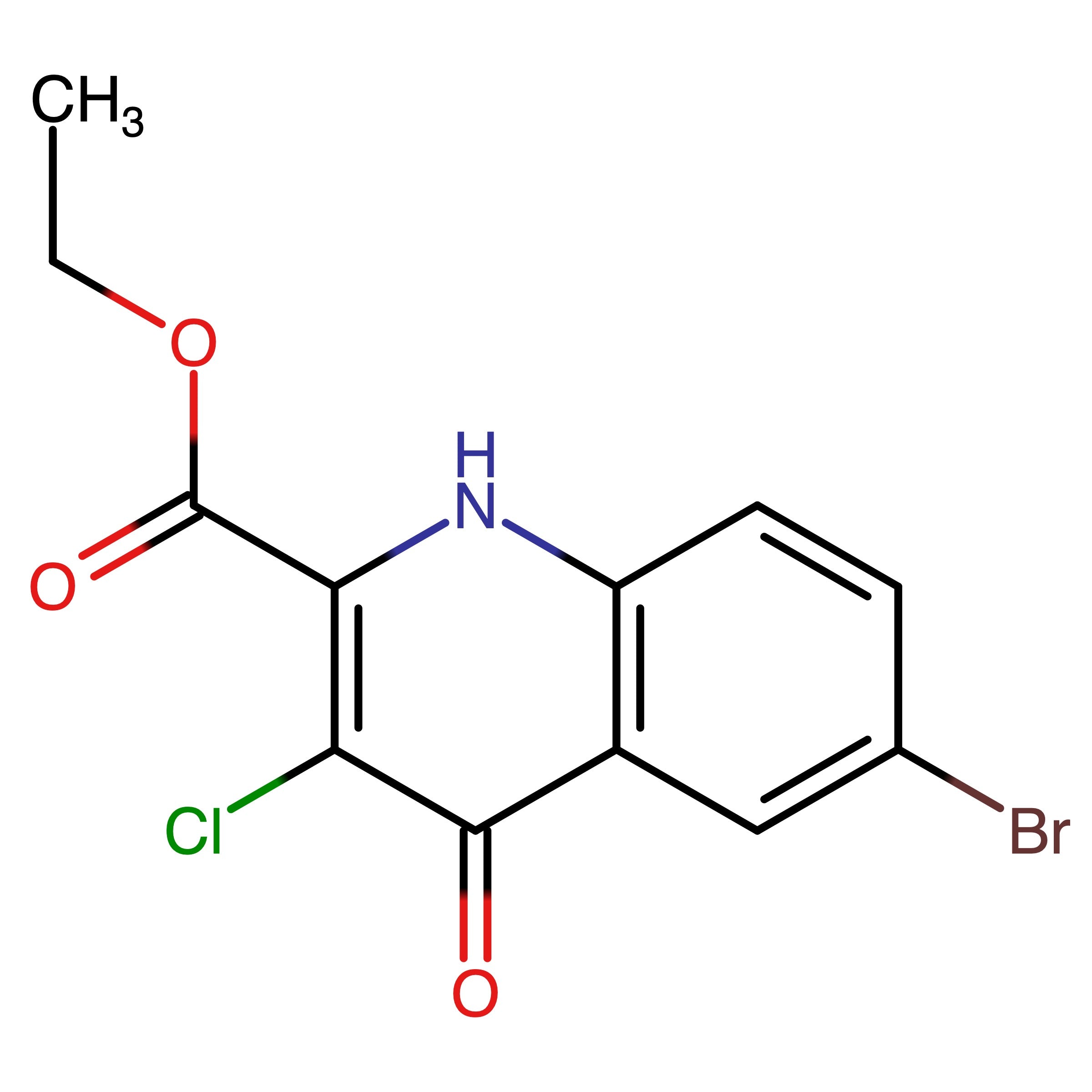 CAS RN 2074702-29-5 | Ethyl 6-bromo-3-chloro-4-oxo-1,4-dihydroquinoline-2-carboxylate