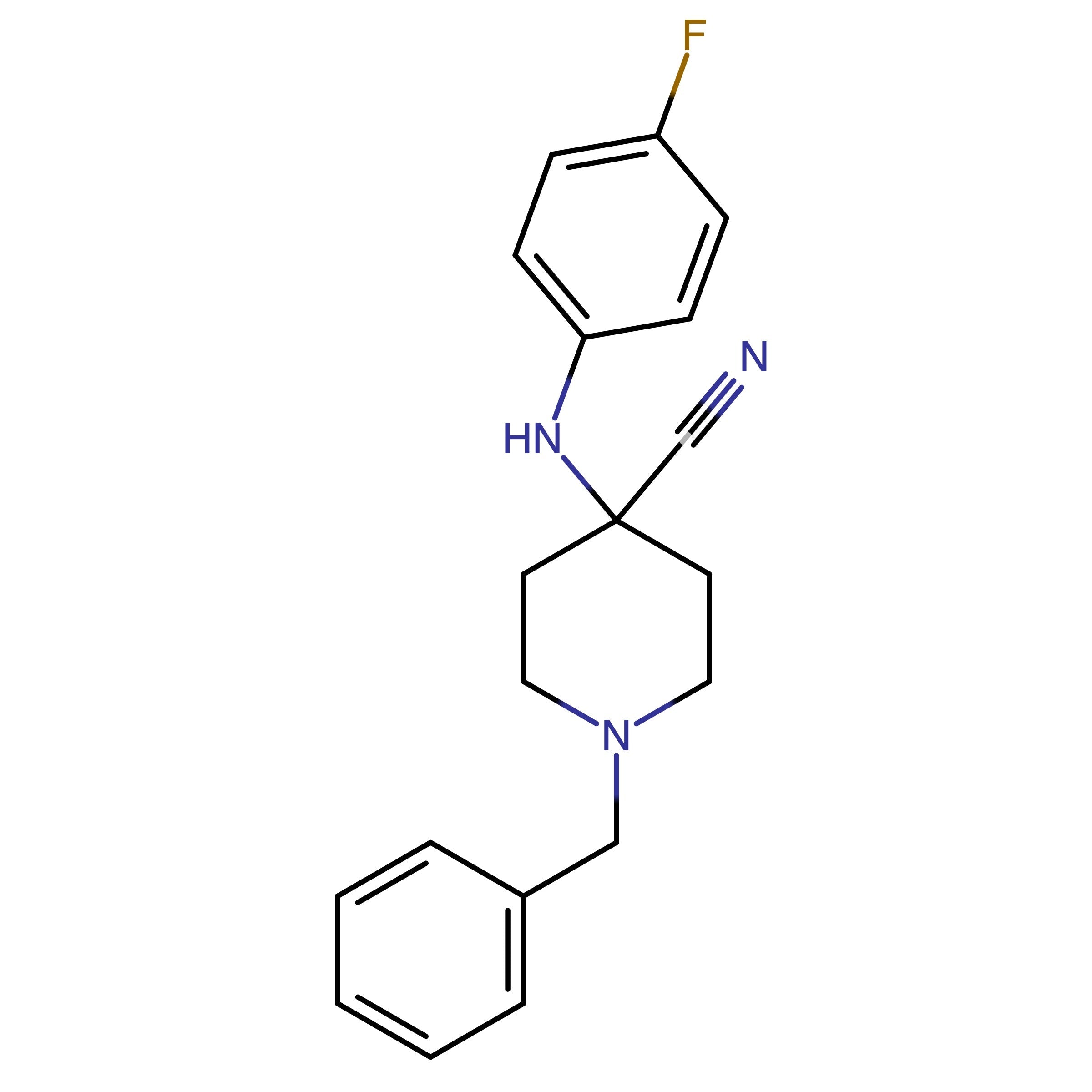 CAS RN 61085-37-8 | 1-Benzyl-4-((4-fluorophenyl)amino)piperidine-4-carbonitrile