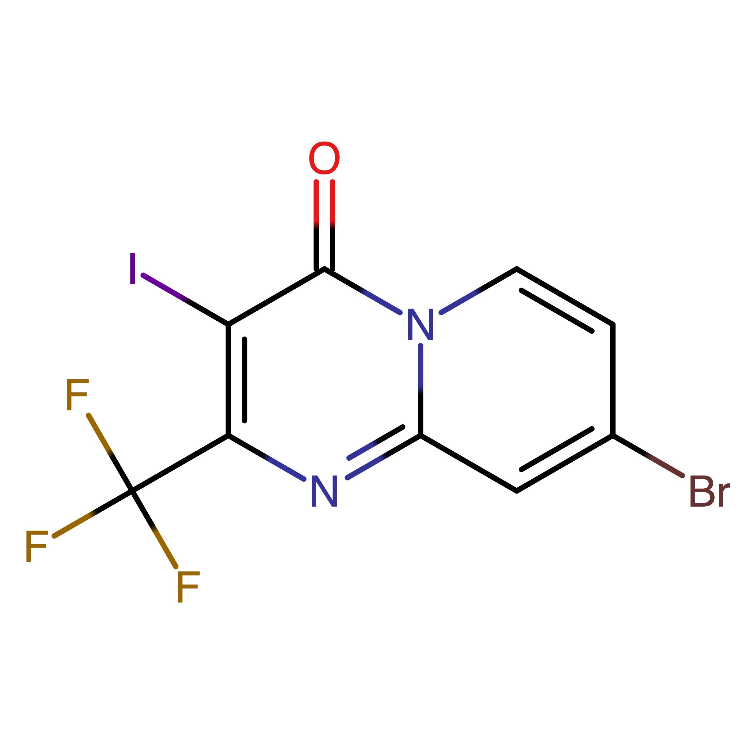 CAS RN 2648773-61-7 | 8-Bromo-3-iodo-2-(trifluoromethyl)-4H-pyrido[1,2-a]pyrimidin-4-one