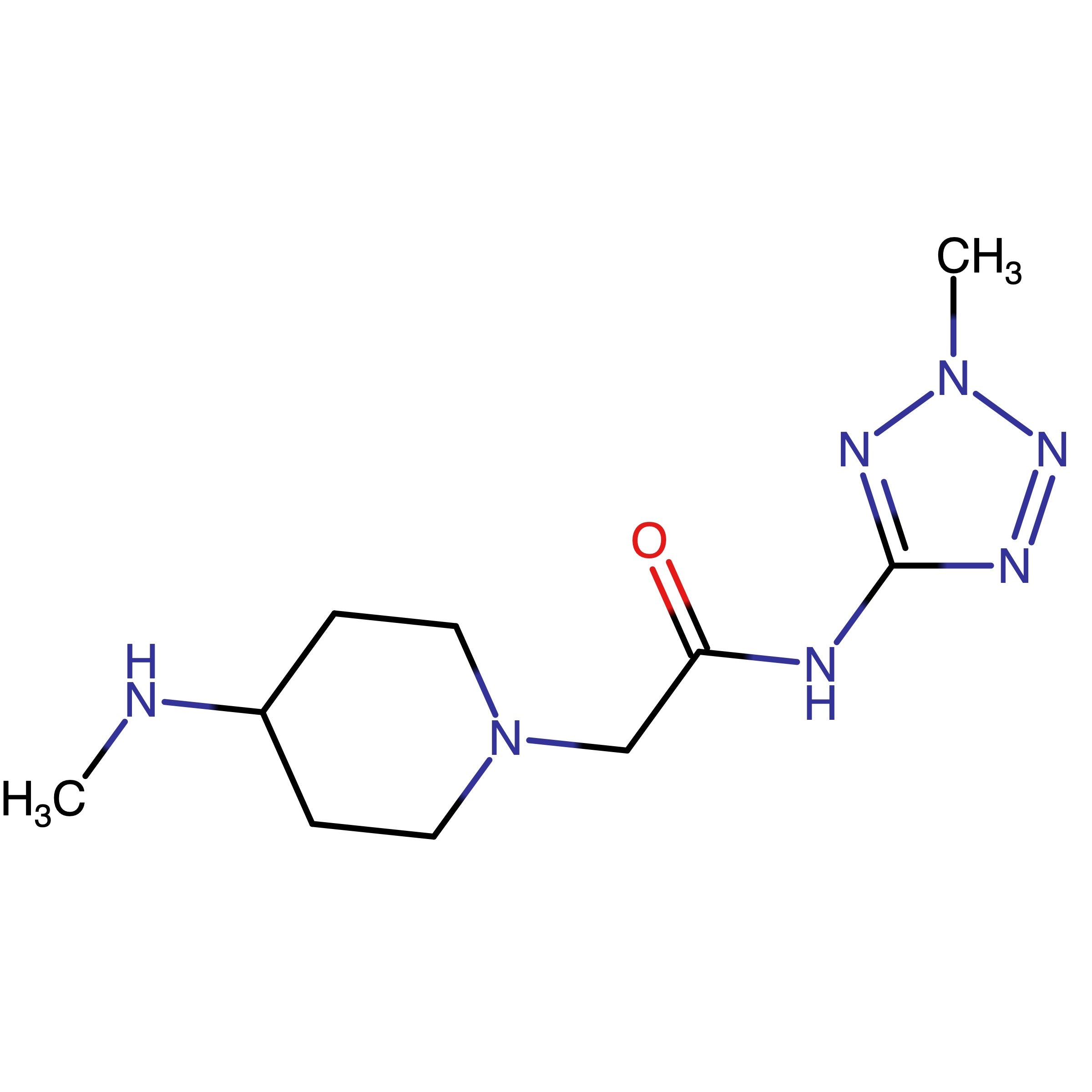 CAS RN 2763078-56-2 | N-(2-Methyl-2H-tetrazol-5-yl)-2-(4-(methylamino)piperidin-1-yl)acetamide