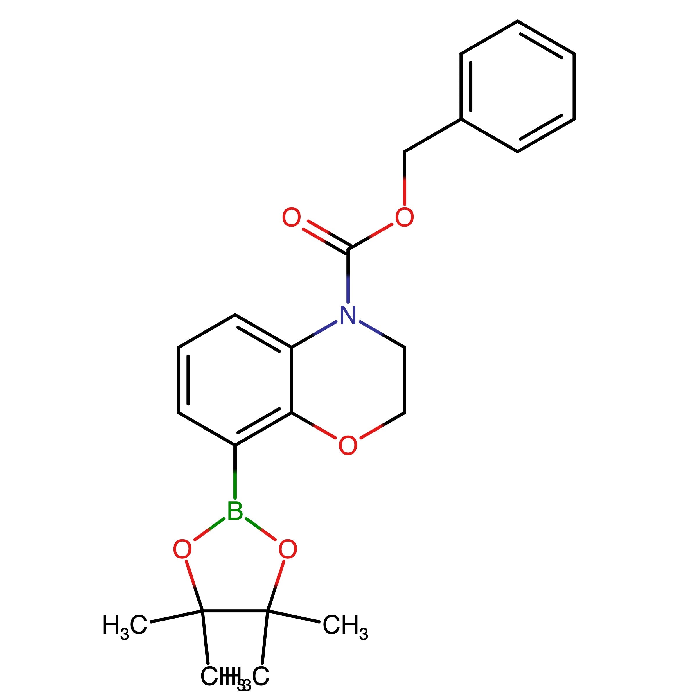 CAS RN 3023411-10-8 | Benzyl 8-(4,4,5,5-tetramethyl-1,3,2-dioxaborolan-2-yl)-2,3-dihydro-4H-benzo[b][1,4]oxazine-4-carboxylate