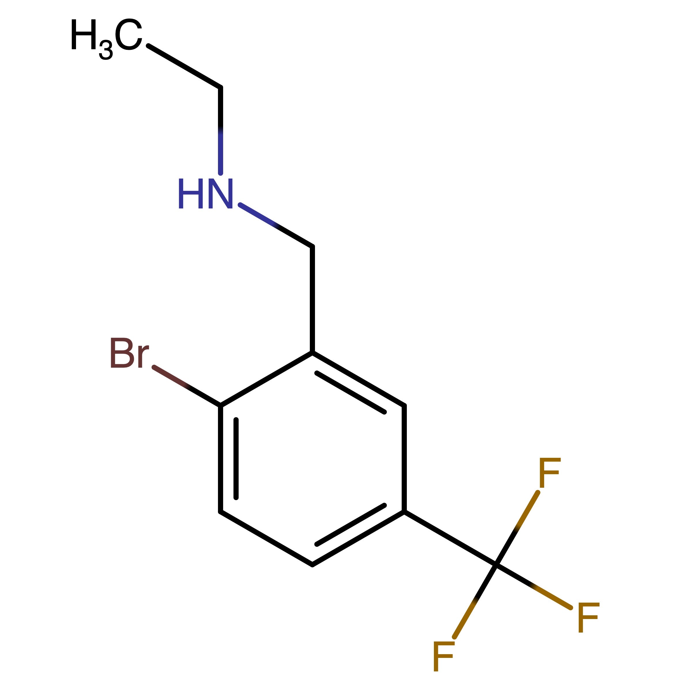 CAS RN 1175526-32-5 | N-(2-Bromo-5-(trifluoromethyl)benzyl)ethanamine | MFCD13249587
