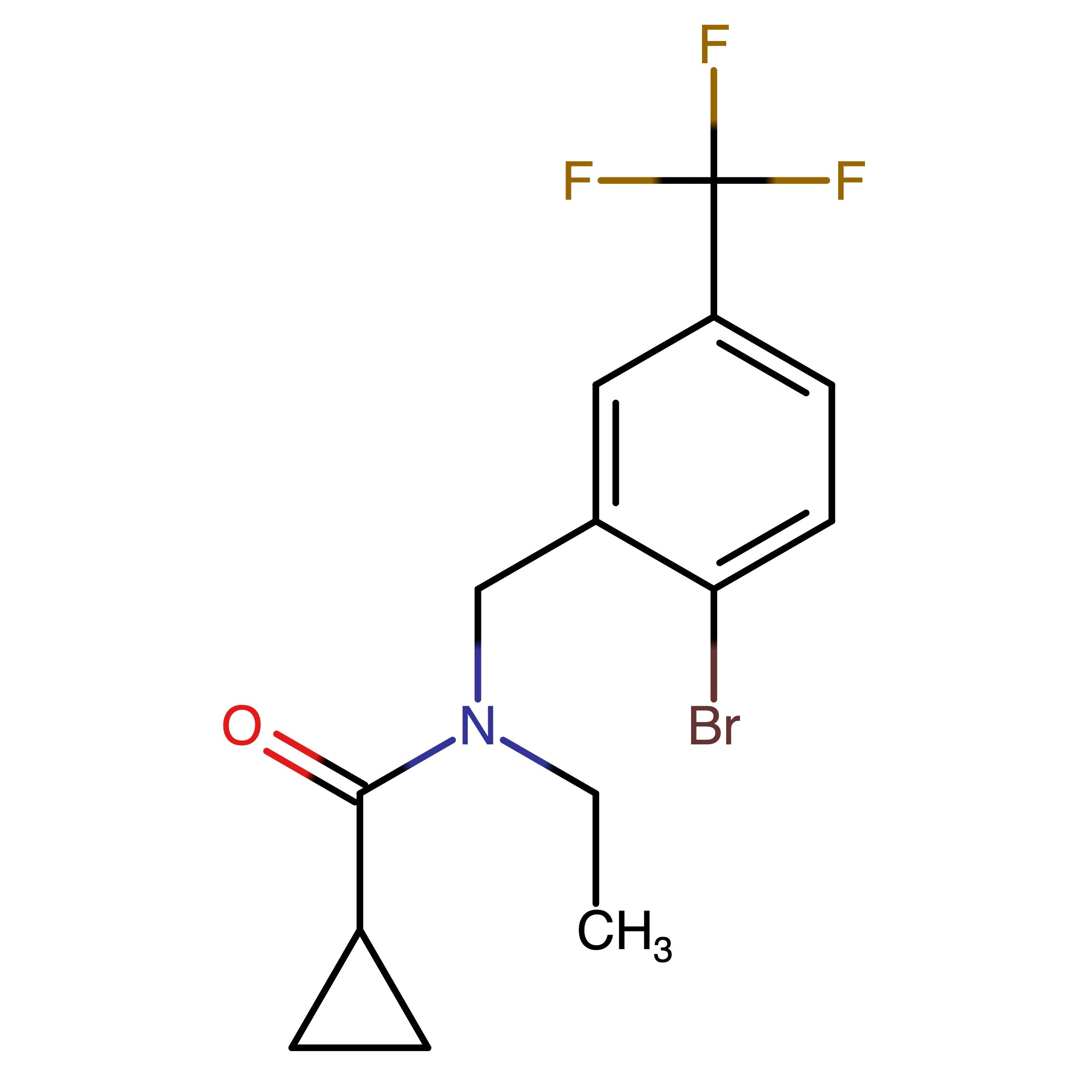 CAS RN 1219936-25-0 | N-(2-Bromo-5-(trifluoromethyl)benzyl)-N-ethylcyclopropanecarboxamide
