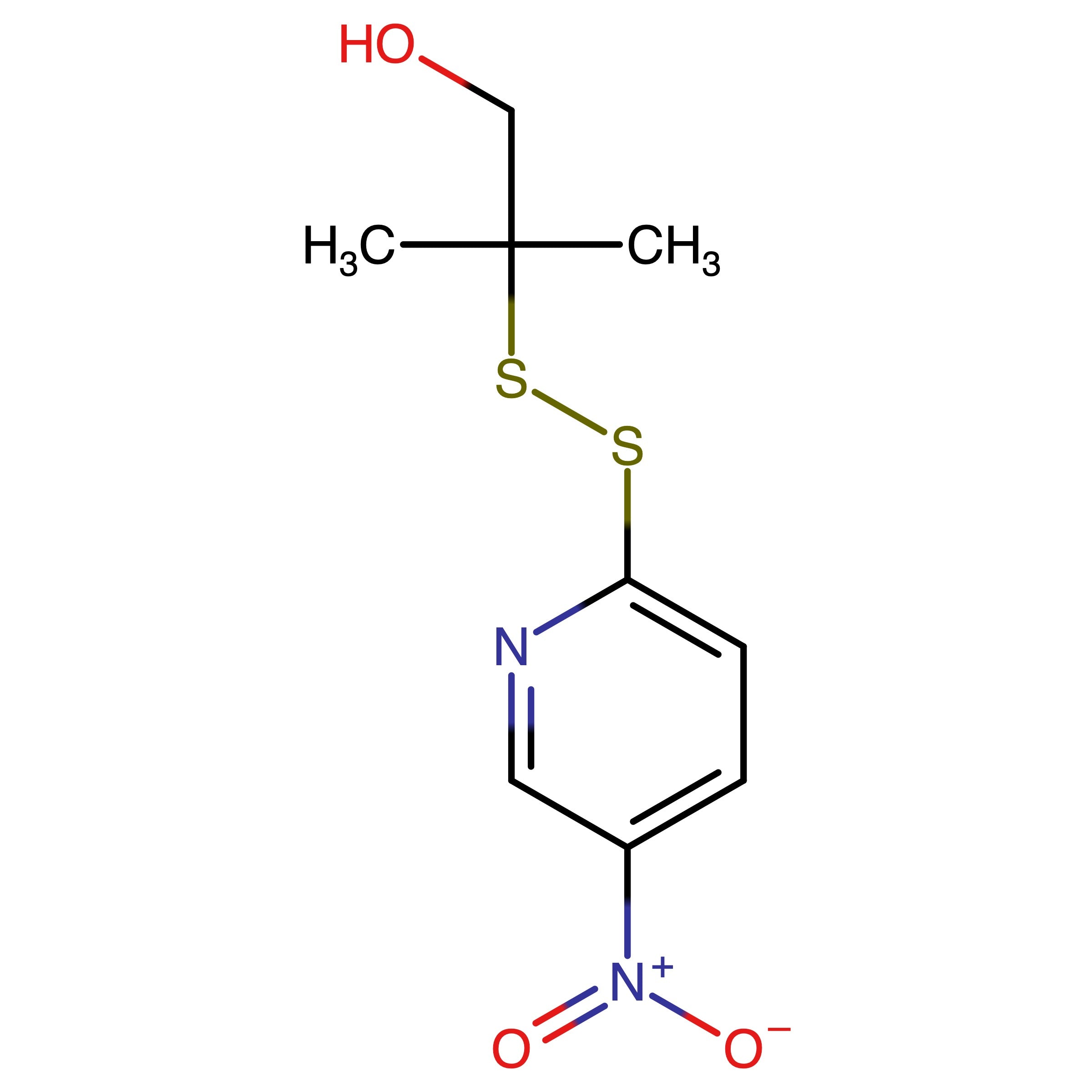 CAS RN 2095614-18-7 | 2-Methyl-2-((5-nitropyridin-2-yl)disulfaneyl)propan-1-ol
