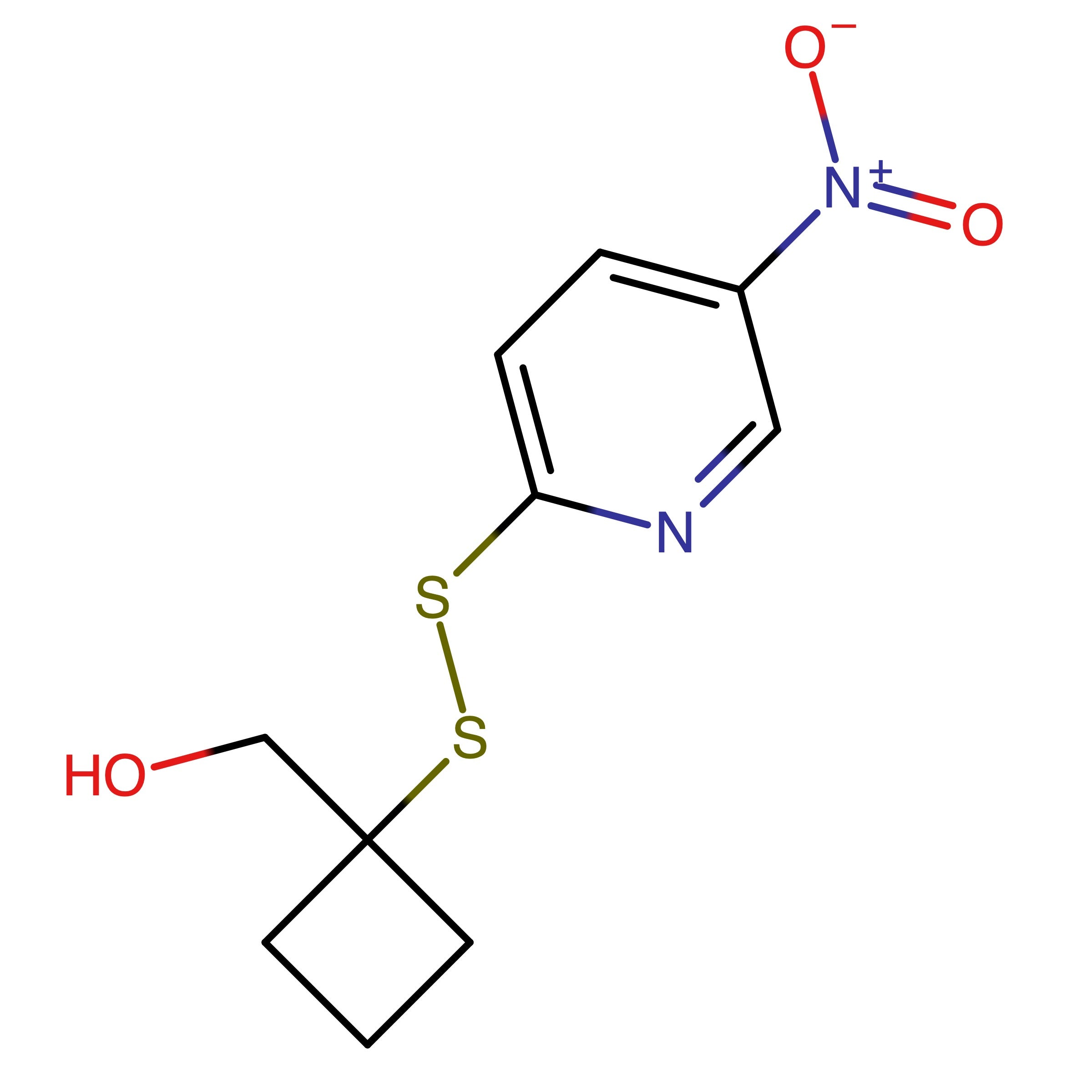 CAS RN 1996616-60-4 | (1-((5-Nitropyridin-2-yl)disulfaneyl)cyclobutyl)methanol