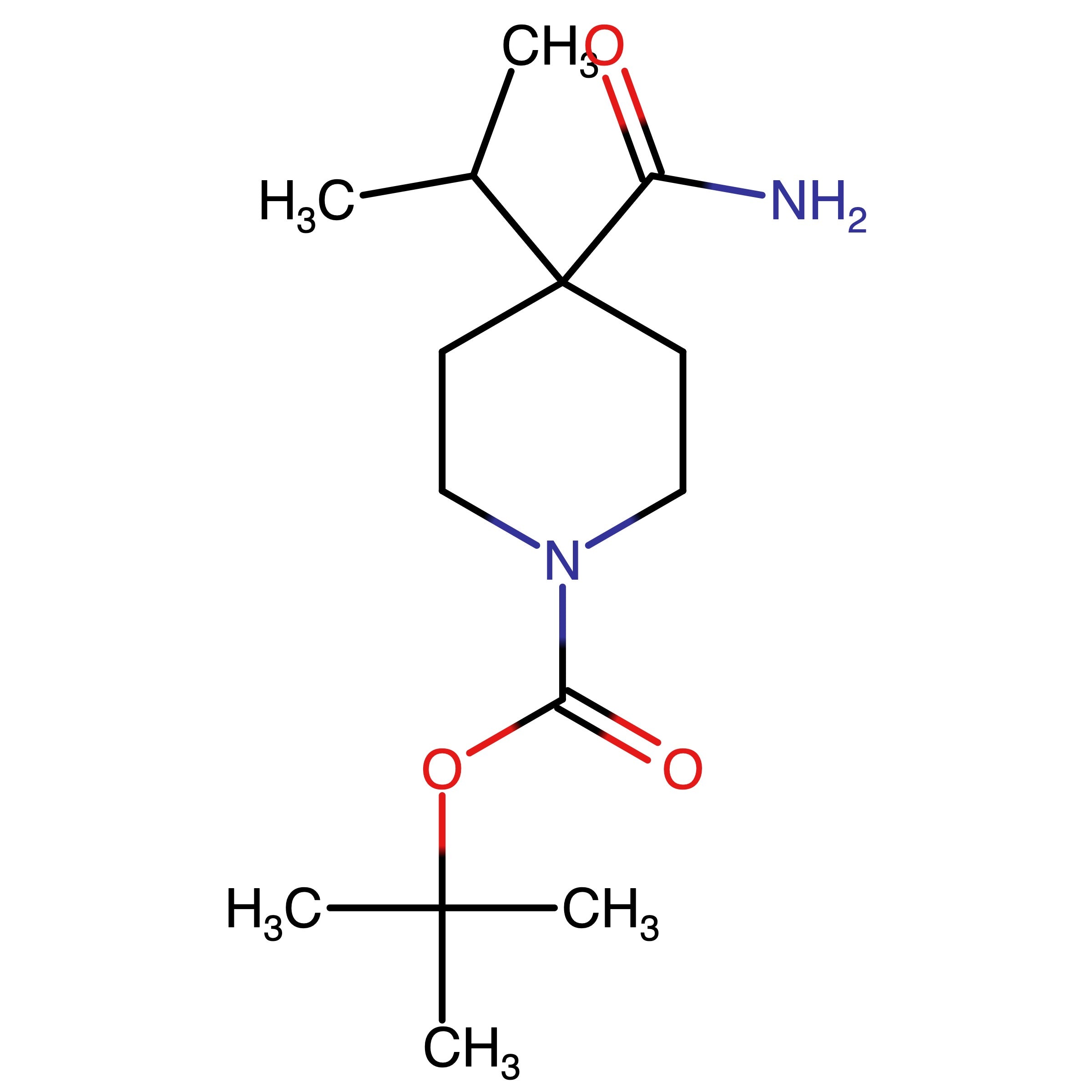 CAS 1093396-56-5 | tert-Butyl 4-carbamoyl-4-propan-2-ylpiperidine-1-carboxylate | MFCD02179129