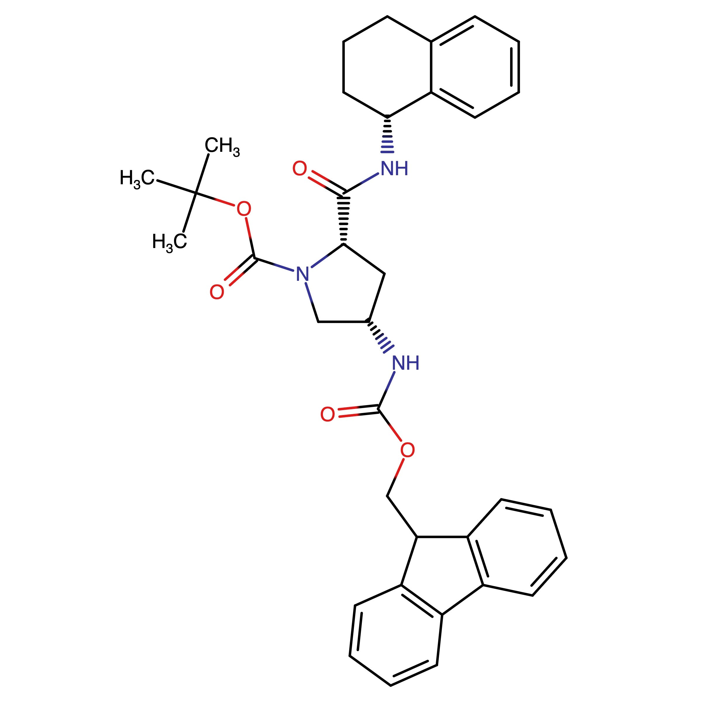 CAS RN 1515873-60-5 | tert-Butyl (2S,4S)-4-((((9H-fluoren-9-yl)methoxy)carbonyl)amino)-2-(((R)-1,2,3,4-tetrahydronaphthalen-1-yl)carbamoyl)pyrrolidine-1-carboxylate