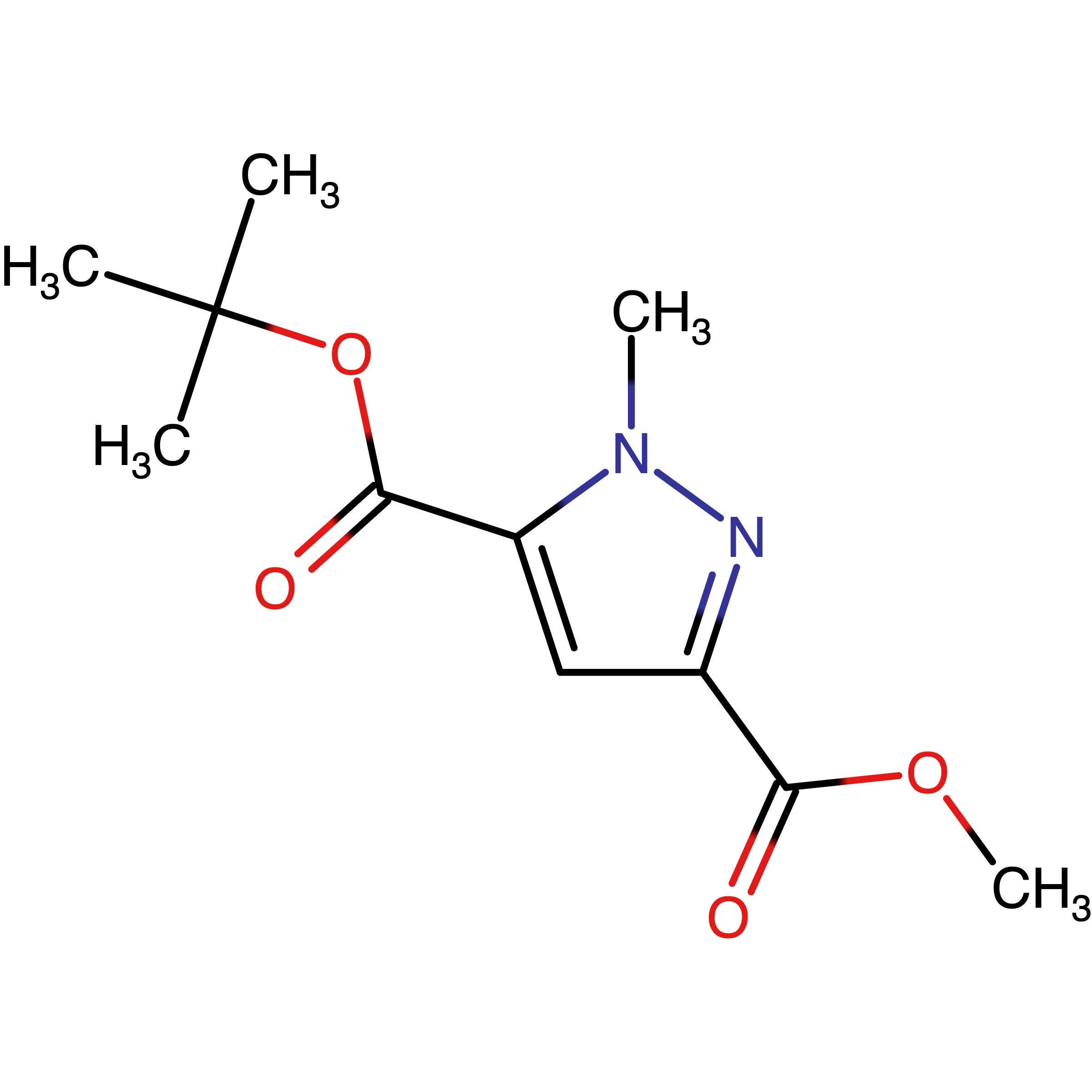 CAS RN 2810096-82-1 | 5-(tert-Butyl) 3-methyl 1-methyl-1H-pyrazole-3,5-dicarboxylate