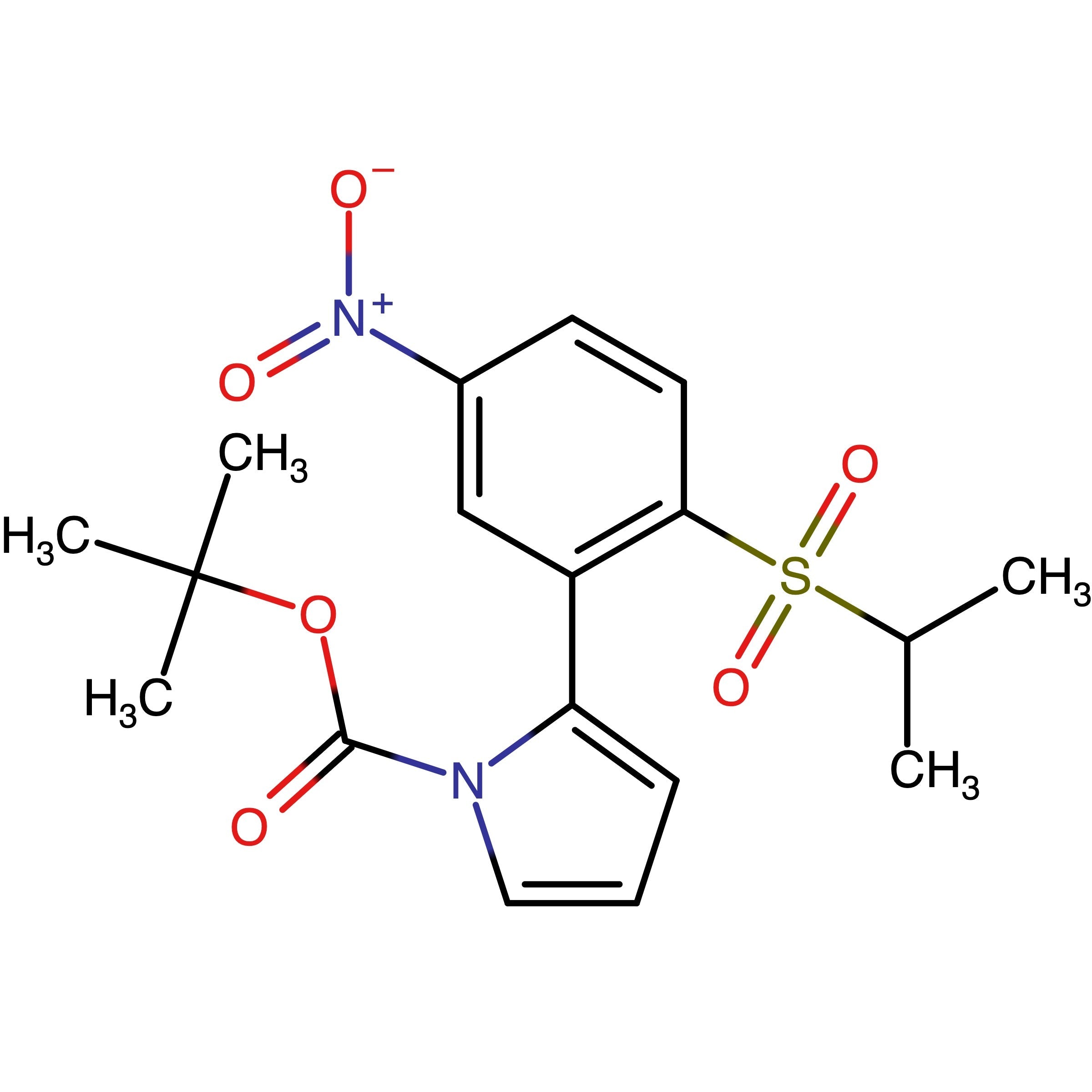 CAS RN 900174-34-7 | tert-Butyl 2-(2-(isopropylsulfonyl)-5-nitrophenyl)-1H-pyrrole-1-carboxylate