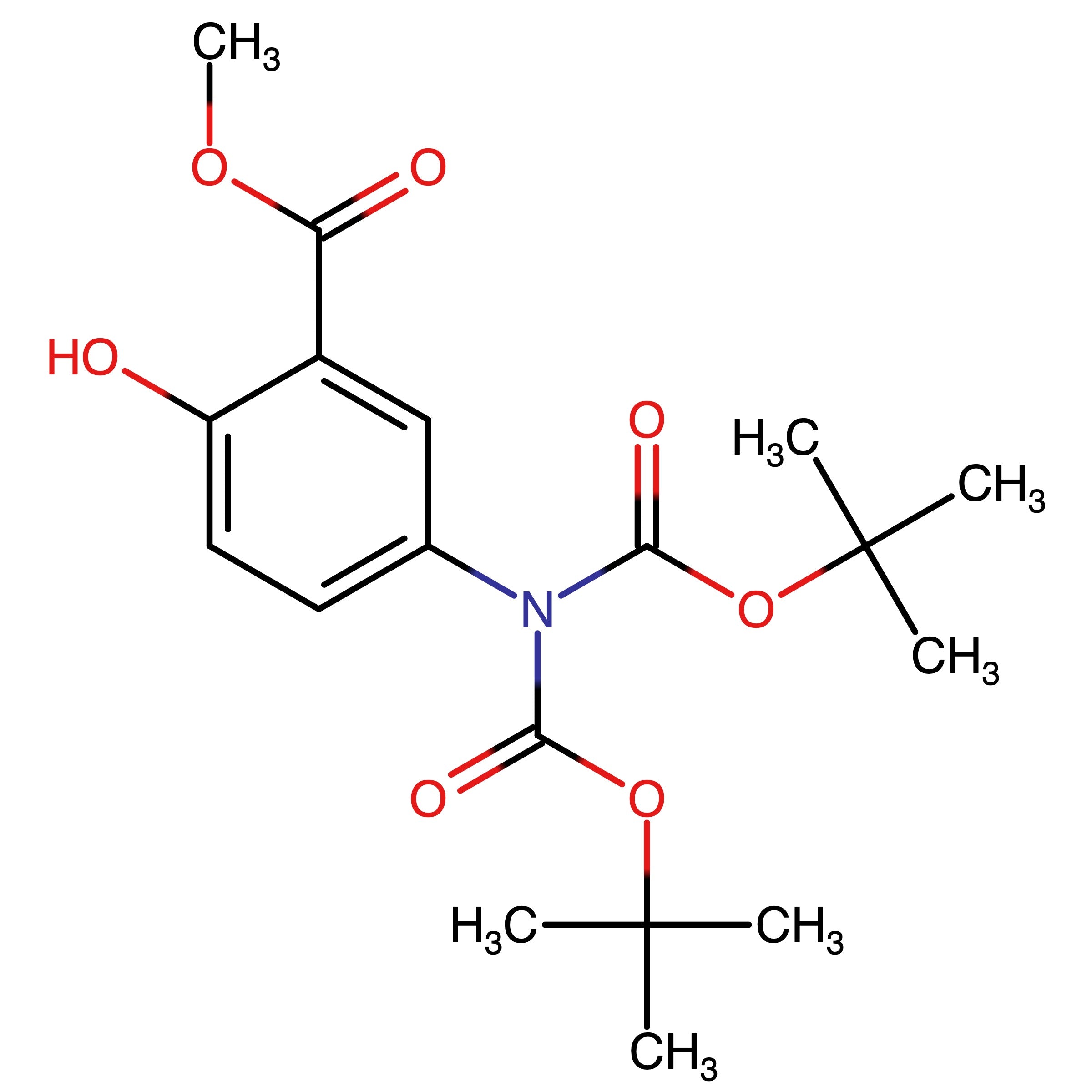 CAS RN 2750069-34-0 | Methyl 5-(bis(tert-butoxycarbonyl)amino)-2-hydroxybenzoate