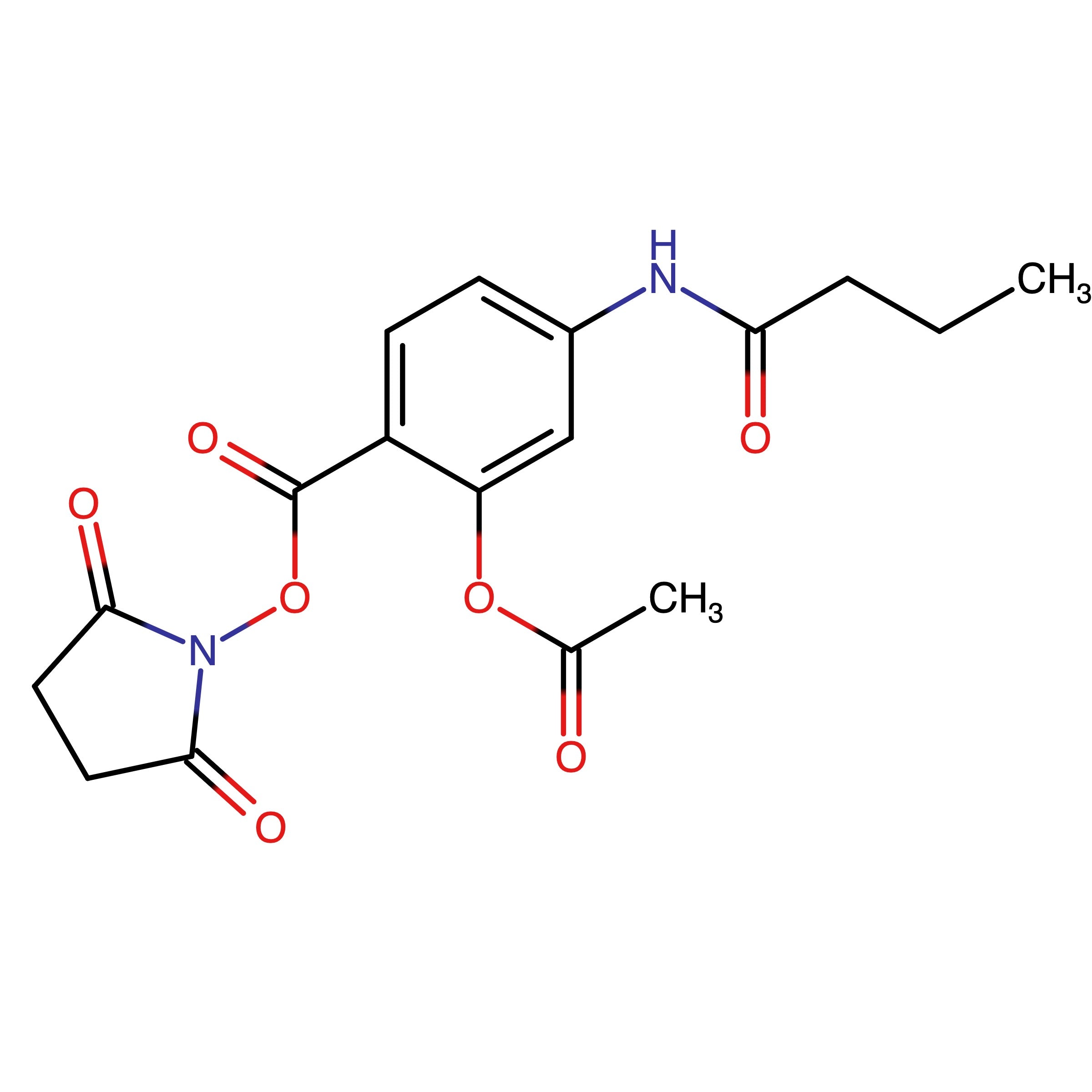 CAS RN 2750069-41-9 | 2,5-Dioxopyrrolidin-1-yl 2-acetoxy-4-butyramidobenzoate