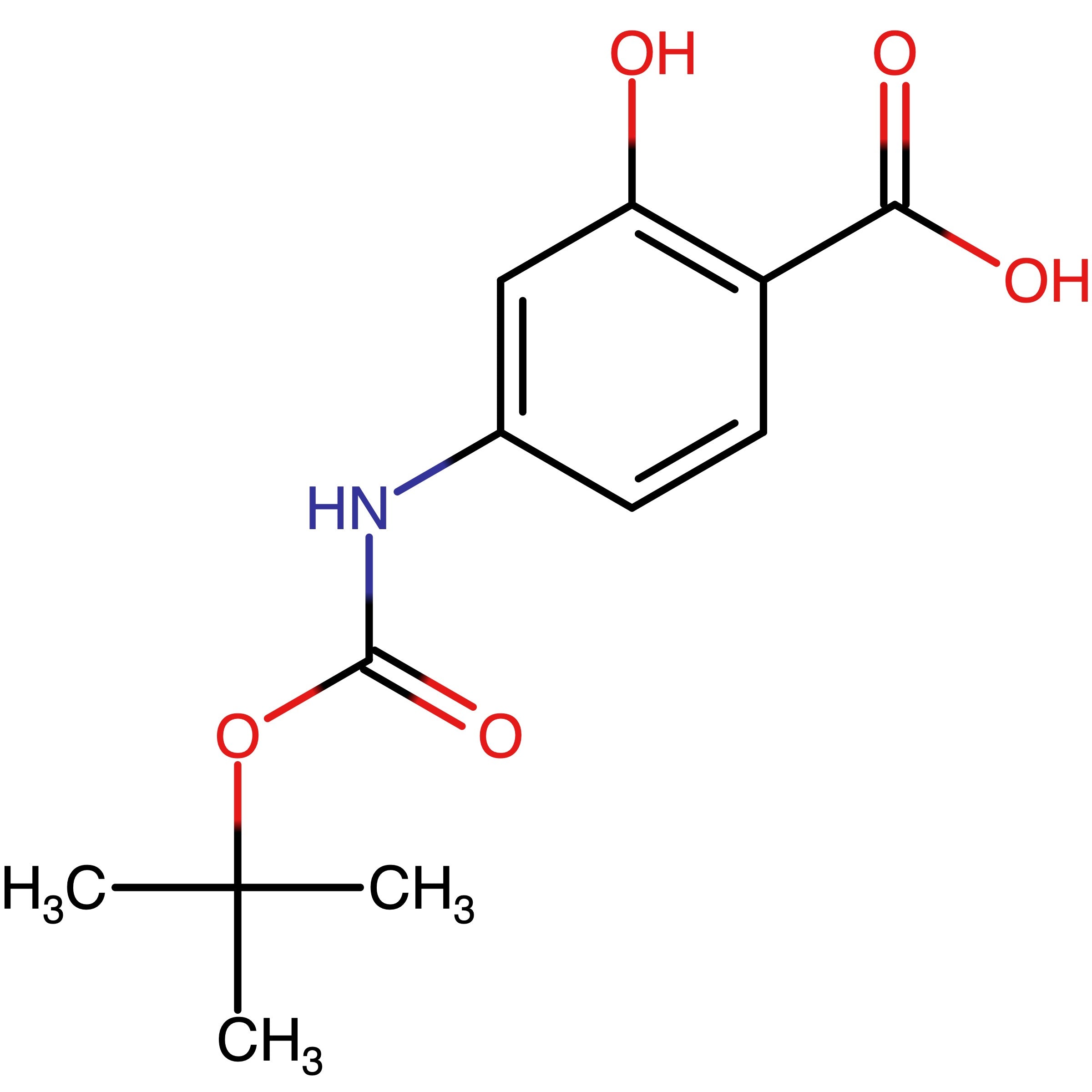 CAS RN 184033-42-9 | 4-((tert-Butoxycarbonyl)amino)-2-hydroxybenzoic acid | MFCD02682204