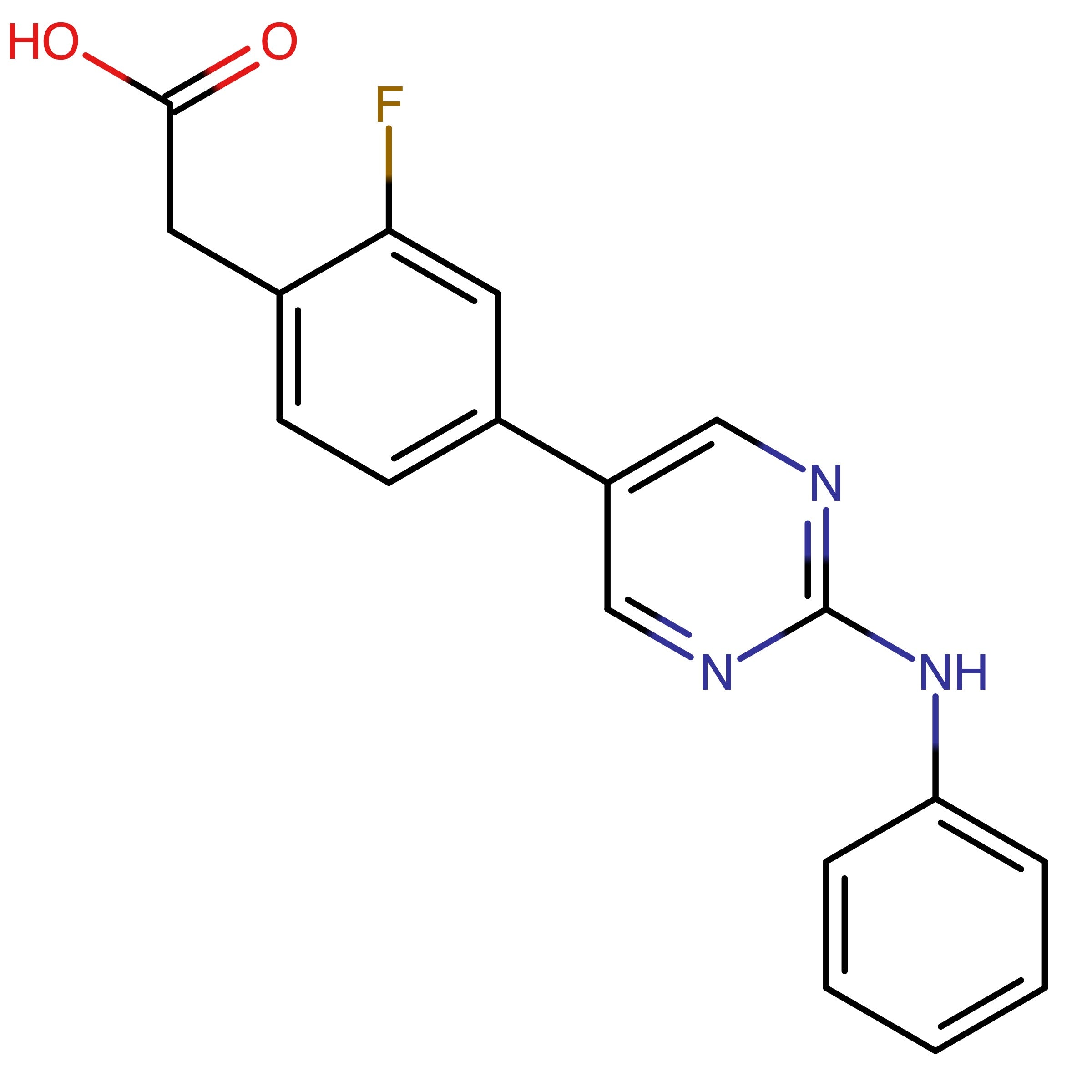 CAS RN 2073912-01-1 | 2-(2-Fluoro-4-(2-(phenylamino)pyrimidin-5-yl)phenyl)acetic acid