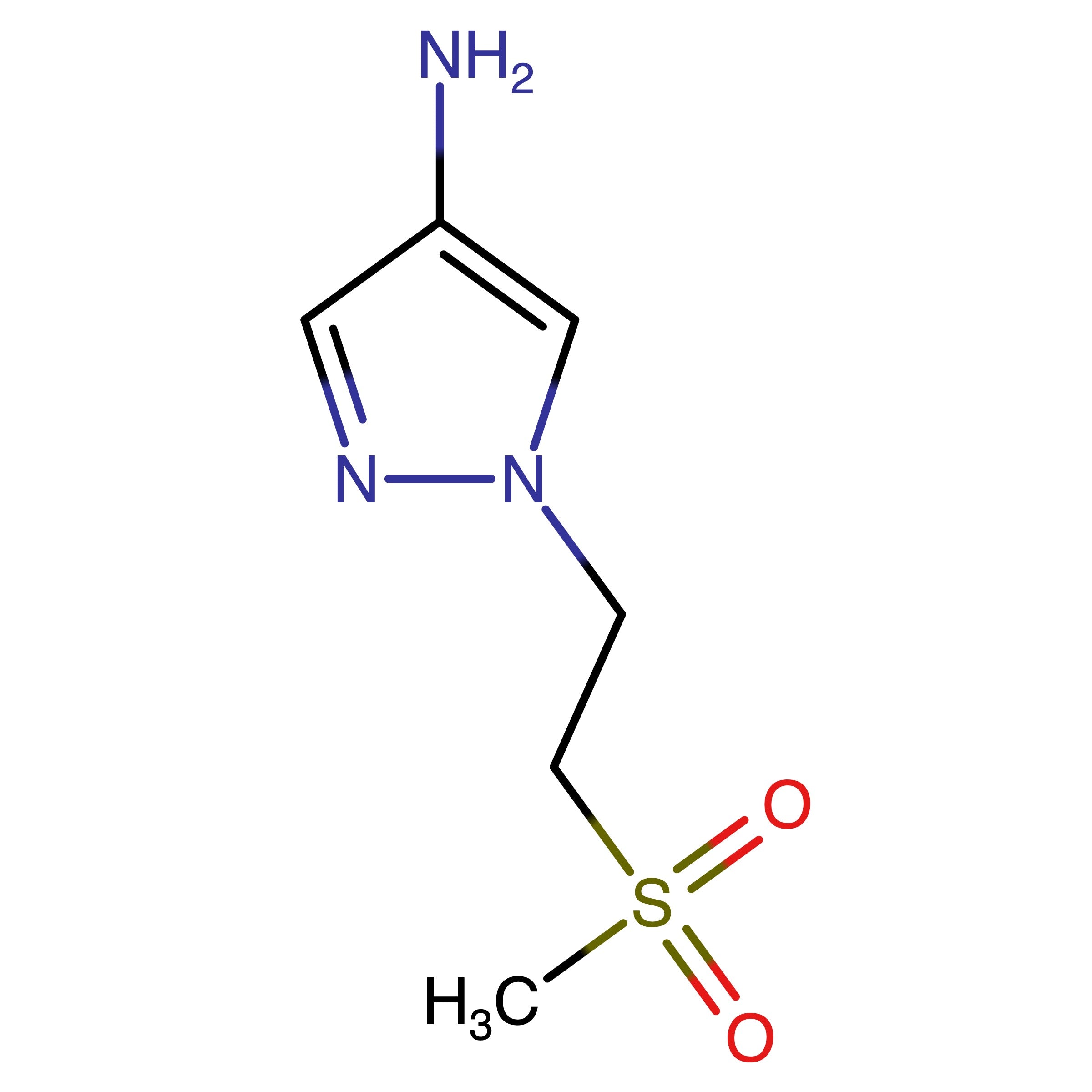 CAS RN 1184224-85-8 | 1-(2-(Methylsulfonyl)ethyl)-1H-pyrazol-4-amine | MFCD12806104