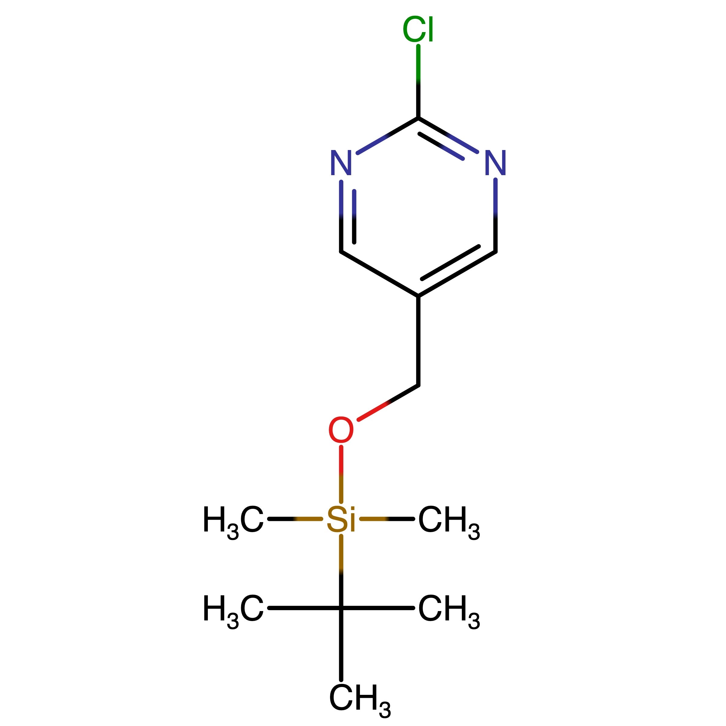 CAS RN 2118305-92-1 | 5-(((tert-Butyldimethylsilyl)oxy)methyl)-2-chloropyrimidine