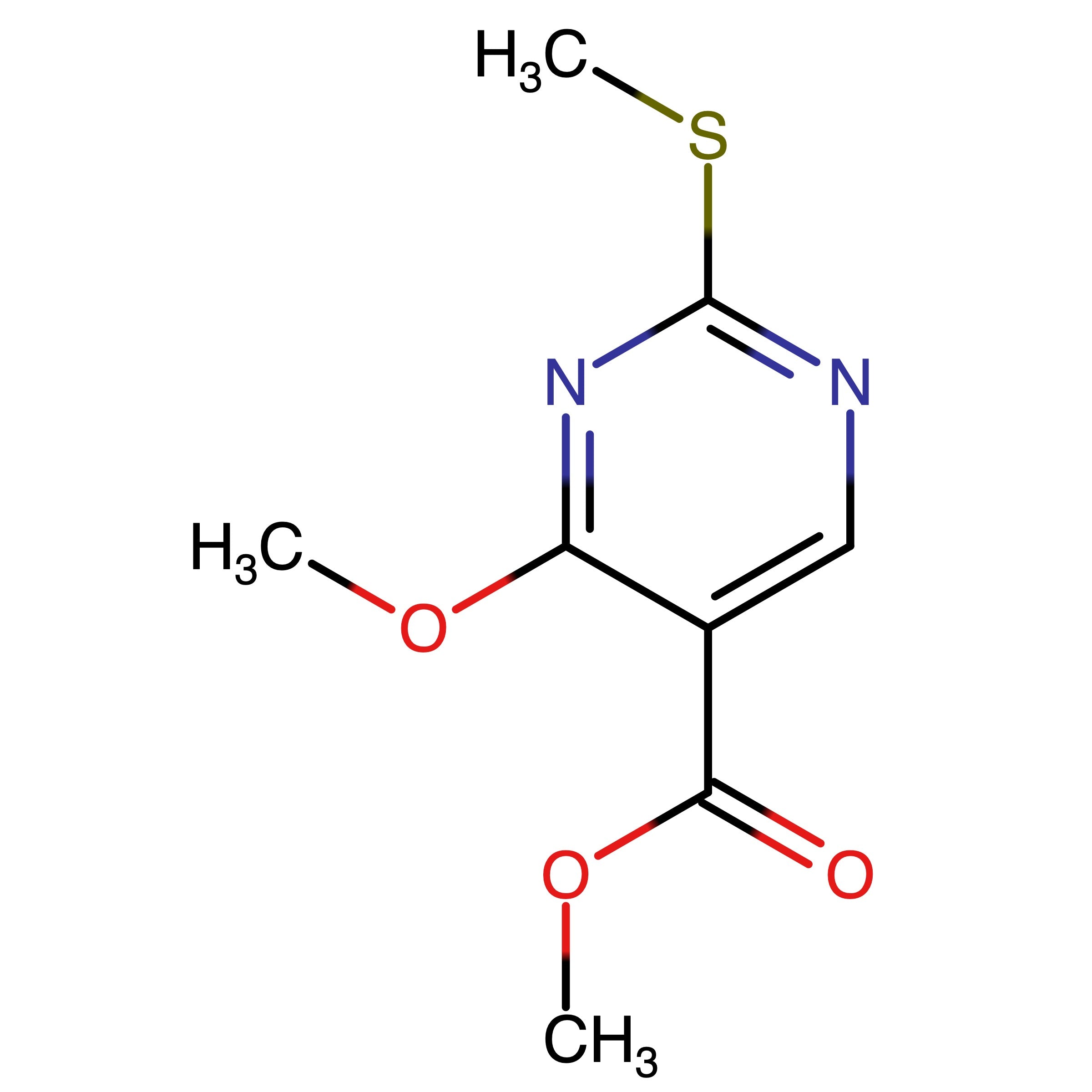 CAS RN 15400-57-4 | Methyl 4-methoxy-2-(methylthio)pyrimidine-5-carboxylate