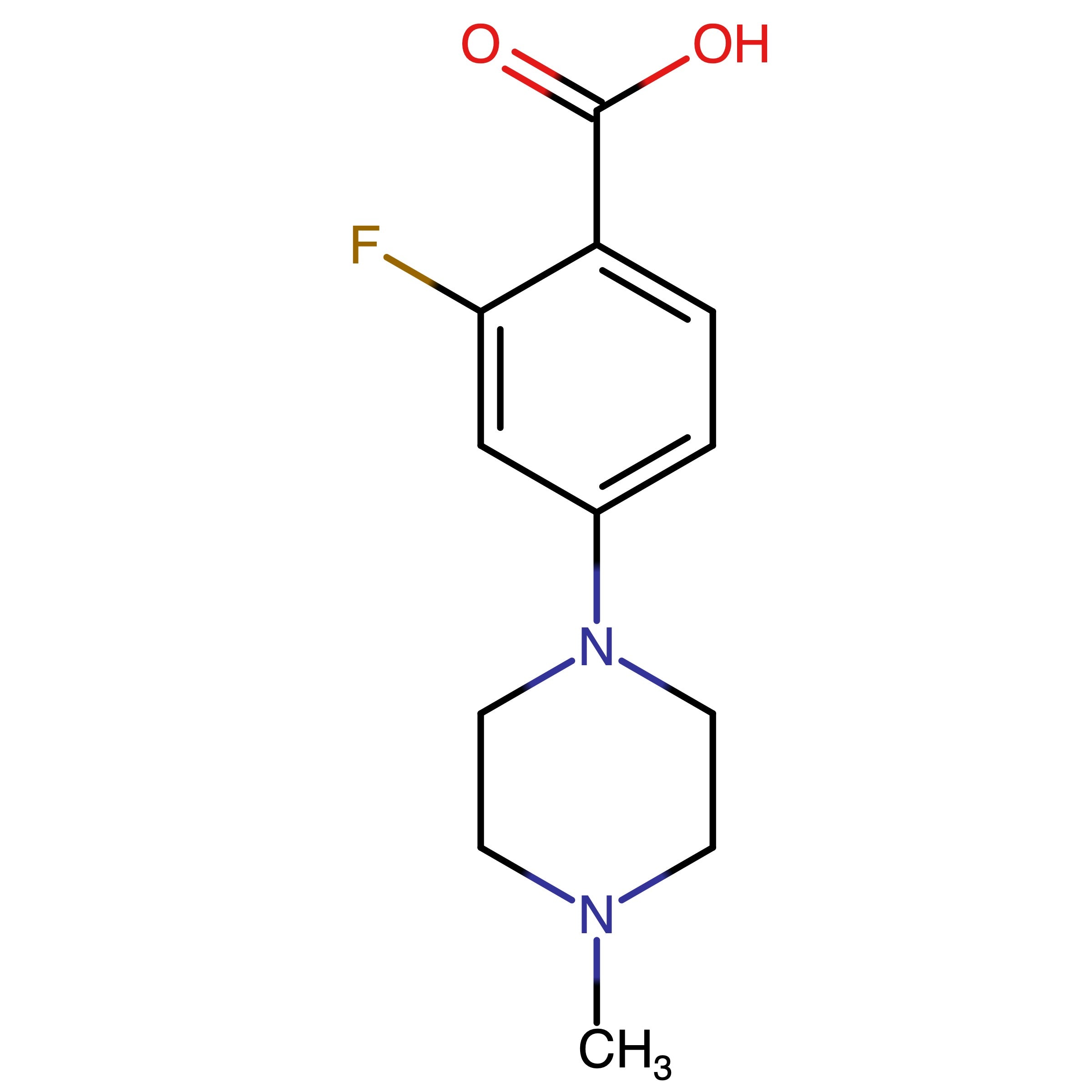 CAS 948018-61-9 | 2-Fluoro-4-(4-methyl-1-piperazinyl)benzoic Acid | MFCD12198414
