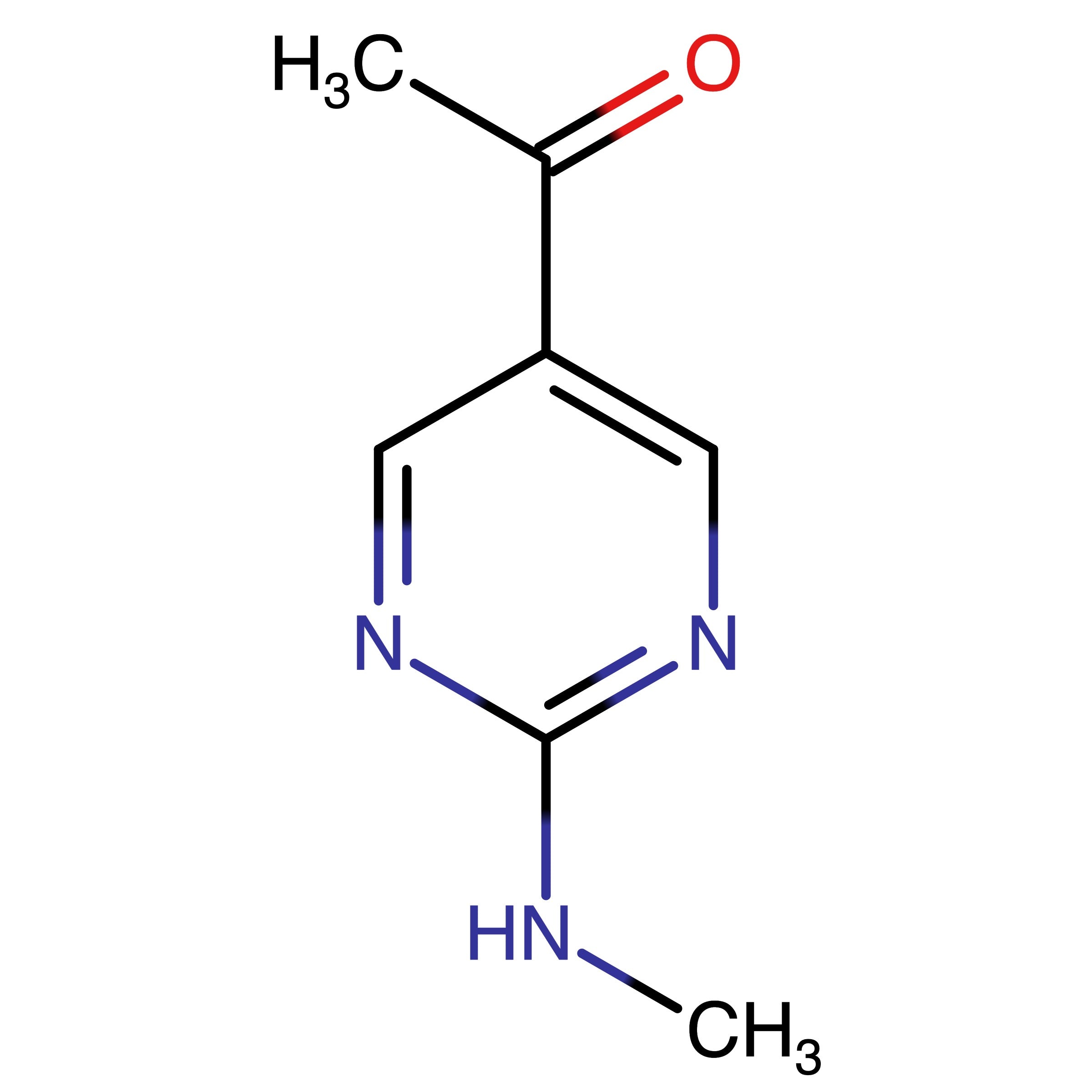 CAS RN 265107-49-1 | 1-(2-(Methylamino)pyrimidin-5-yl)ethan-1-one