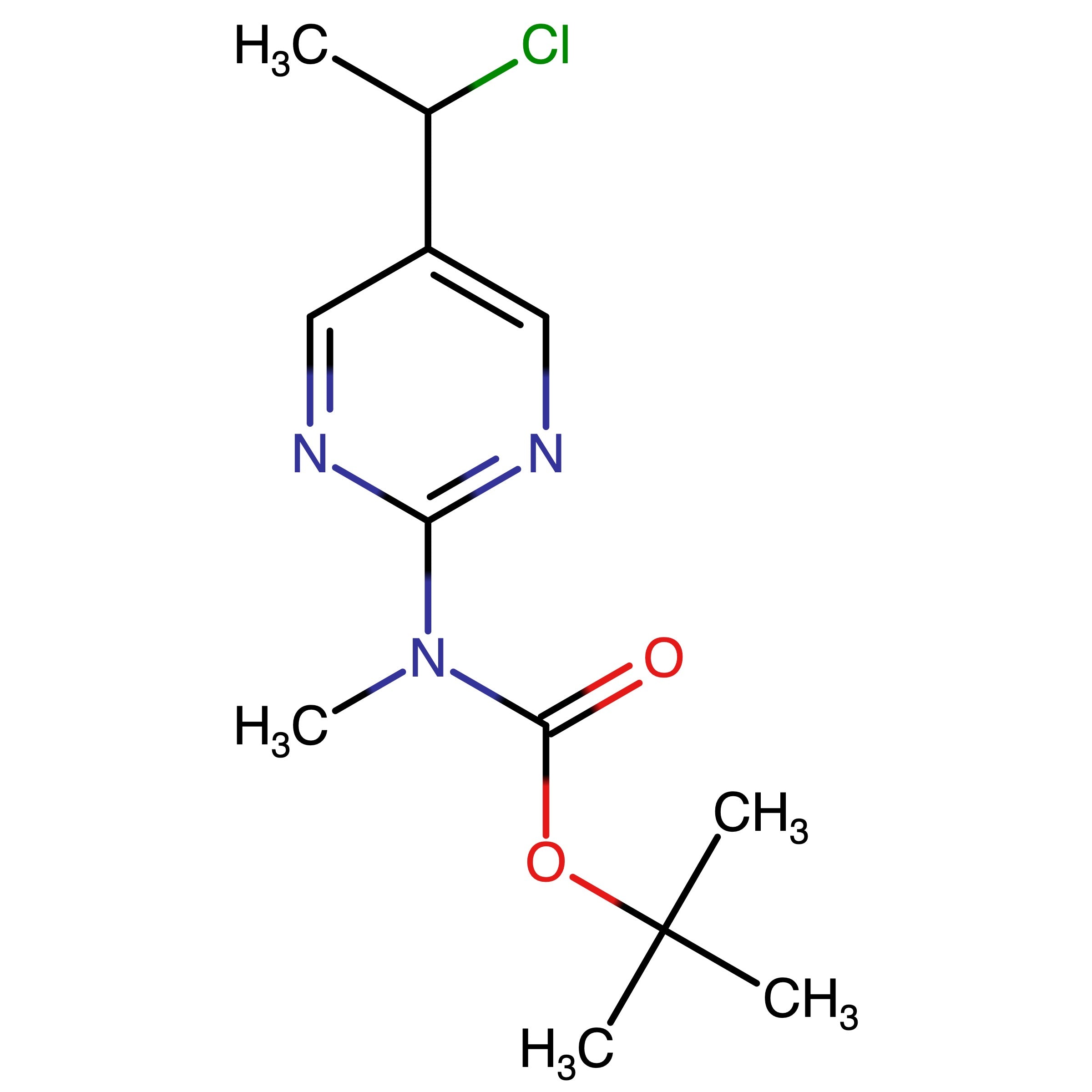 CAS RN 2137923-70-5 | tert-Butyl (5-(1-chloroethyl)pyrimidin-2-yl)(methyl)carbamate
