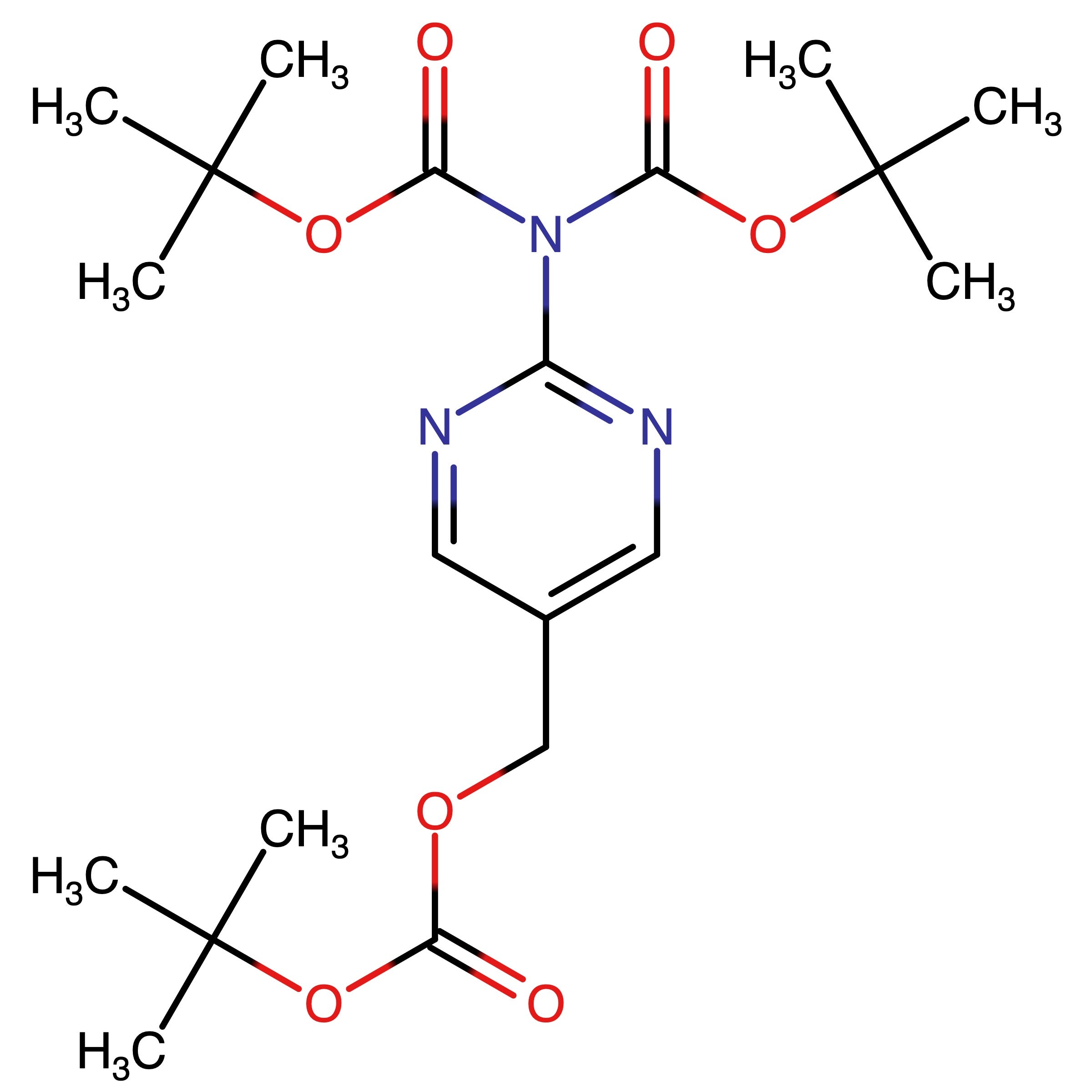 CAS RN 2137923-71-6 | tert-Butyl (tert-butoxycarbonyl)(5-(((tert-butoxycarbonyl)oxy)methyl)pyrimidin-2-yl)carbamate
