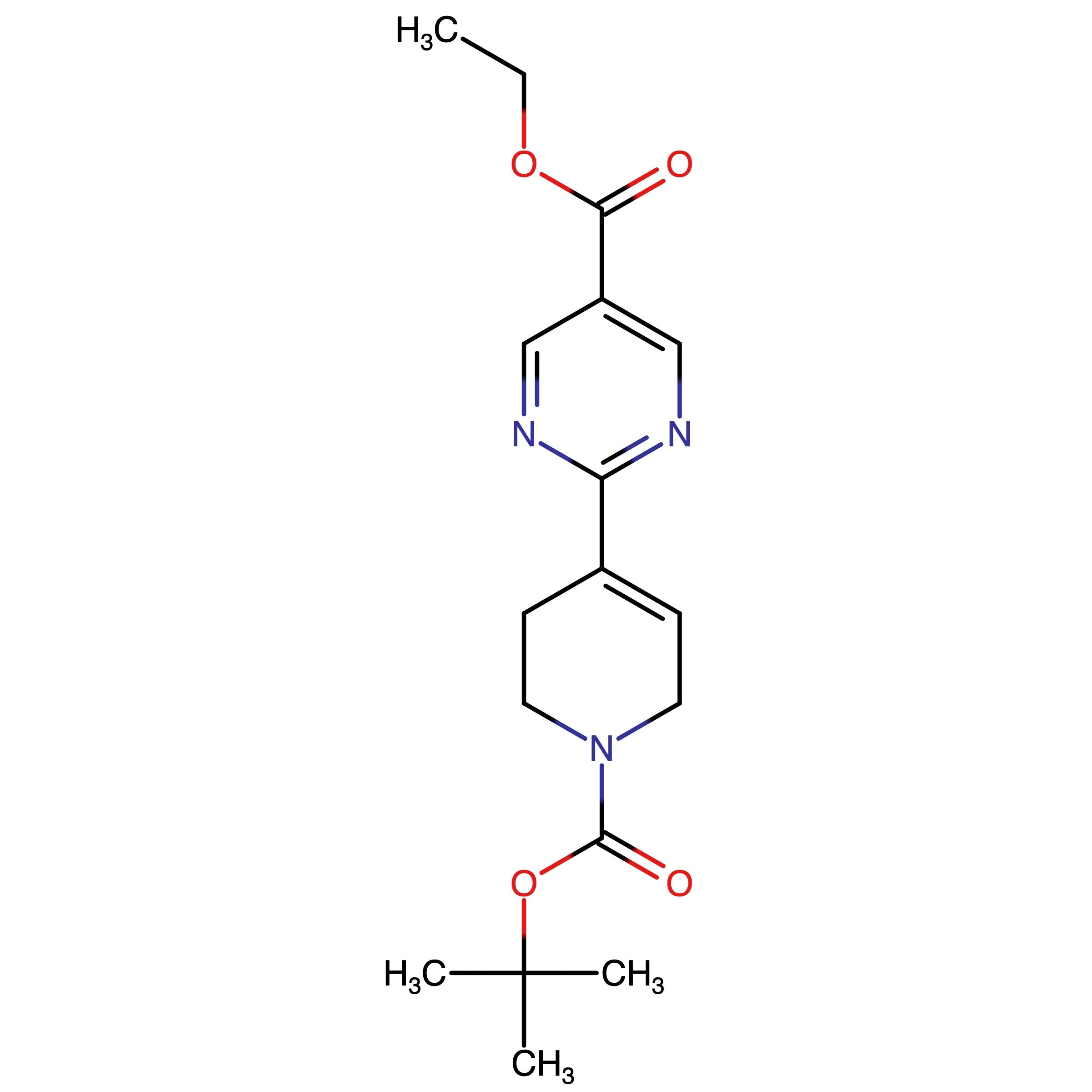 CAS RN 2137923-78-3 | Ethyl 2-(1-(tert-butoxycarbonyl)-1,2,3,6-tetrahydropyridin-4-yl)pyrimidine-5-carboxylate