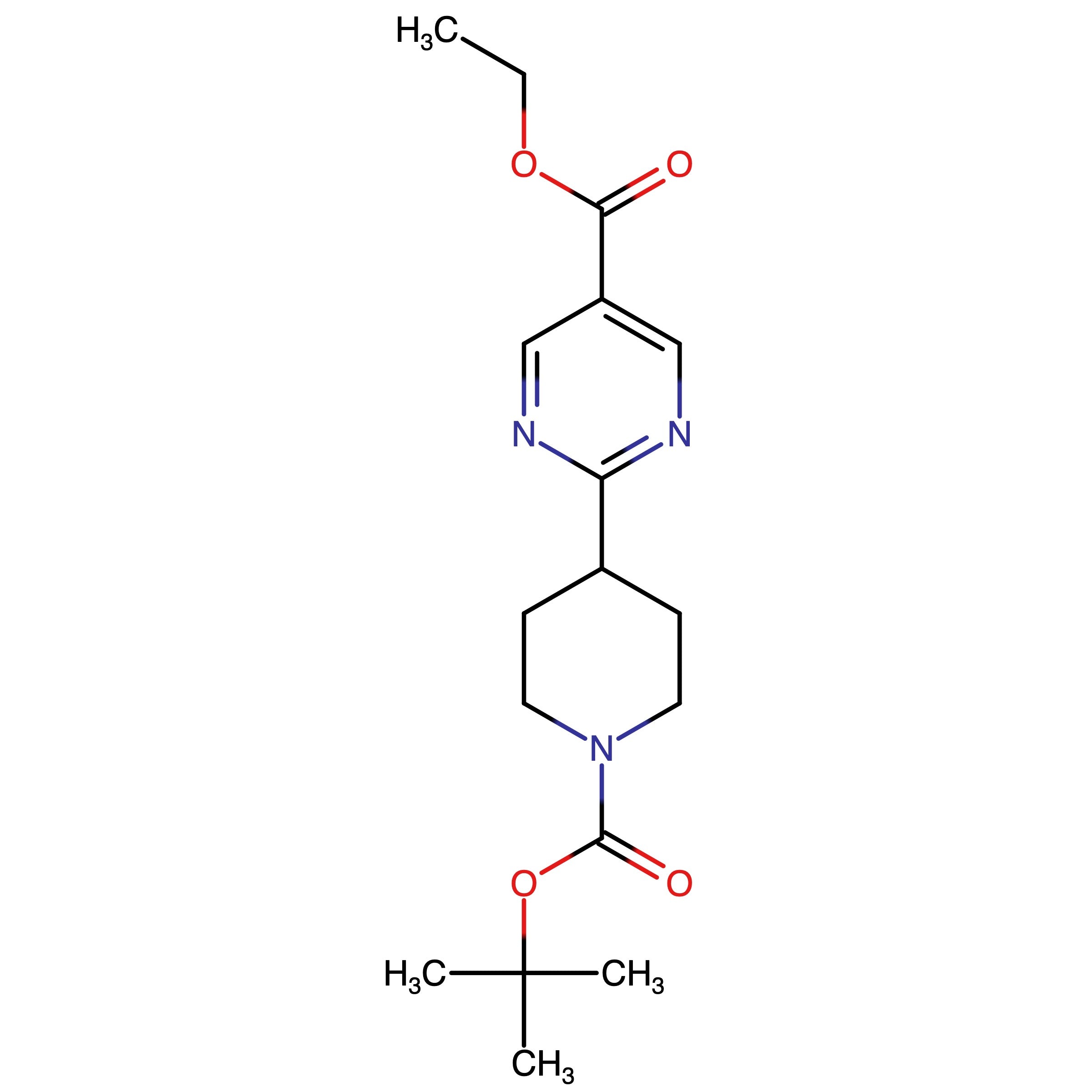 CAS RN 2137923-79-4 | Ethyl 2-(1-(tert-butoxycarbonyl)piperidin-4-yl)pyrimidine-5-carboxylate