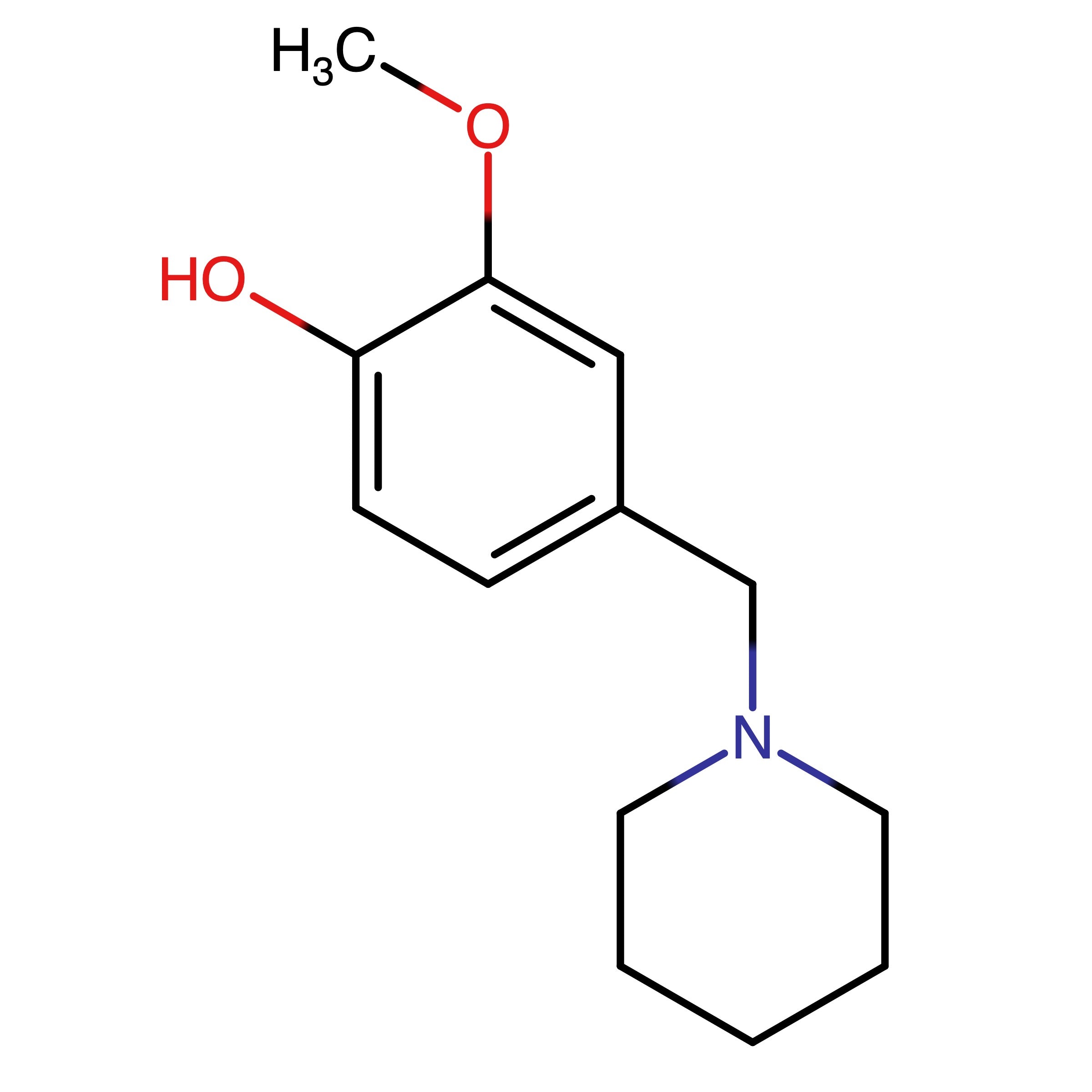 CAS RN 109162-32-5 | 2-Methoxy-4-(piperidin-1-ylmethyl)phenol