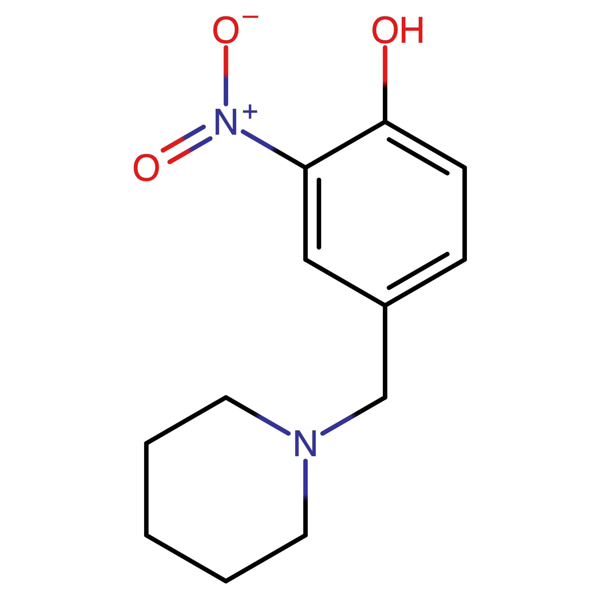CAS RN 21553-54-8 | 2-Nitro-4-(piperidin-1-ylmethyl)phenol