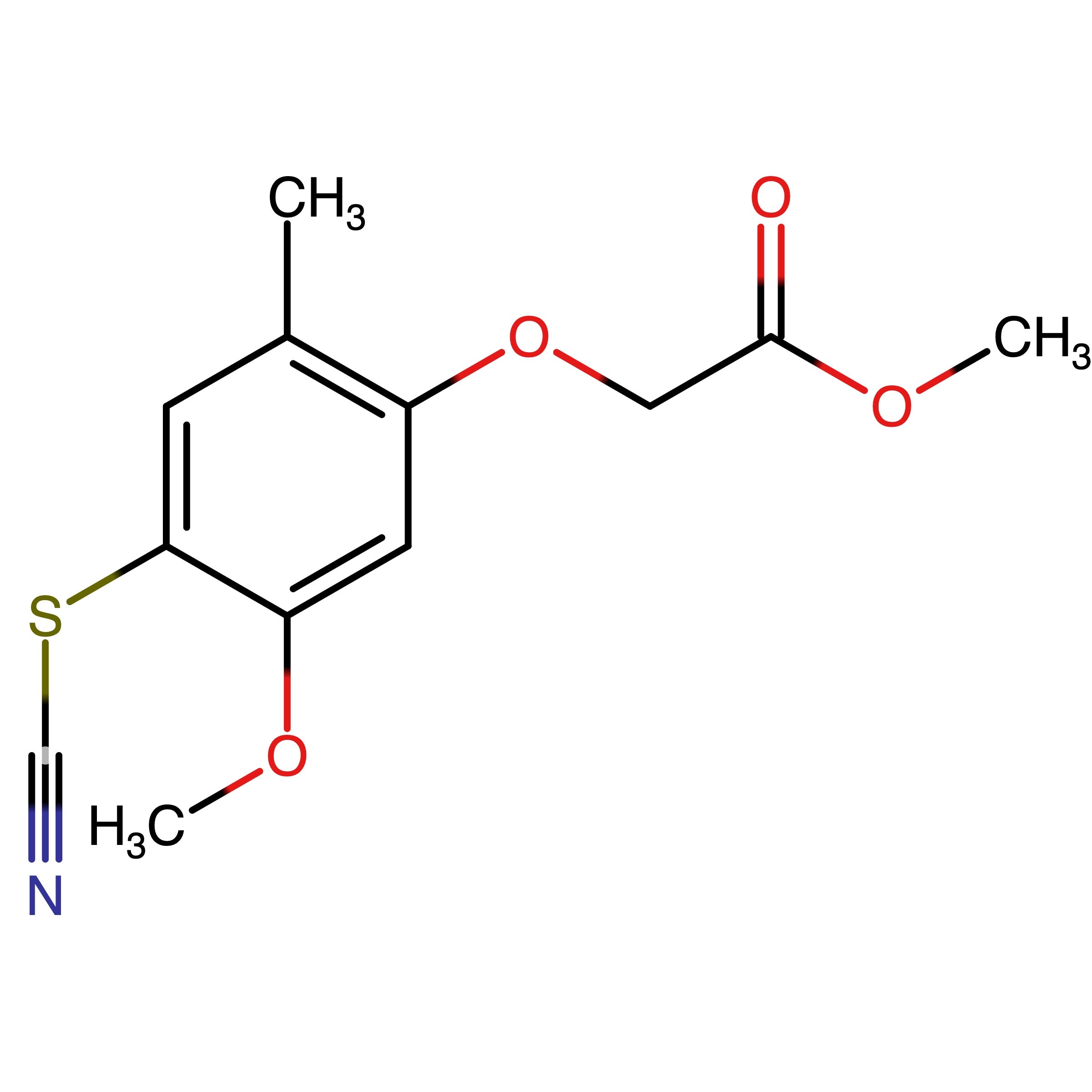 CAS RN 600134-66-5 | Methyl 2-(5-methoxy-2-methyl-4-thiocyanatophenoxy)acetate