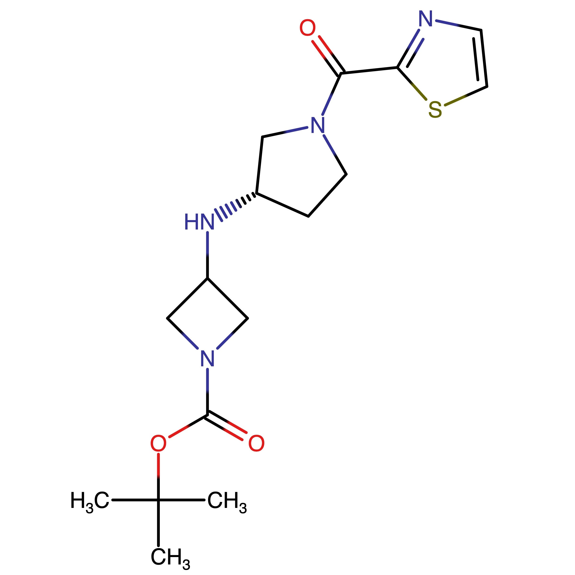 CAS RN 398489-26-4 | tert-Butyl (S)-3-((1-(thiazole-2-carbonyl)pyrrolidin-3-yl)amino)azetidine-1-carboxylate