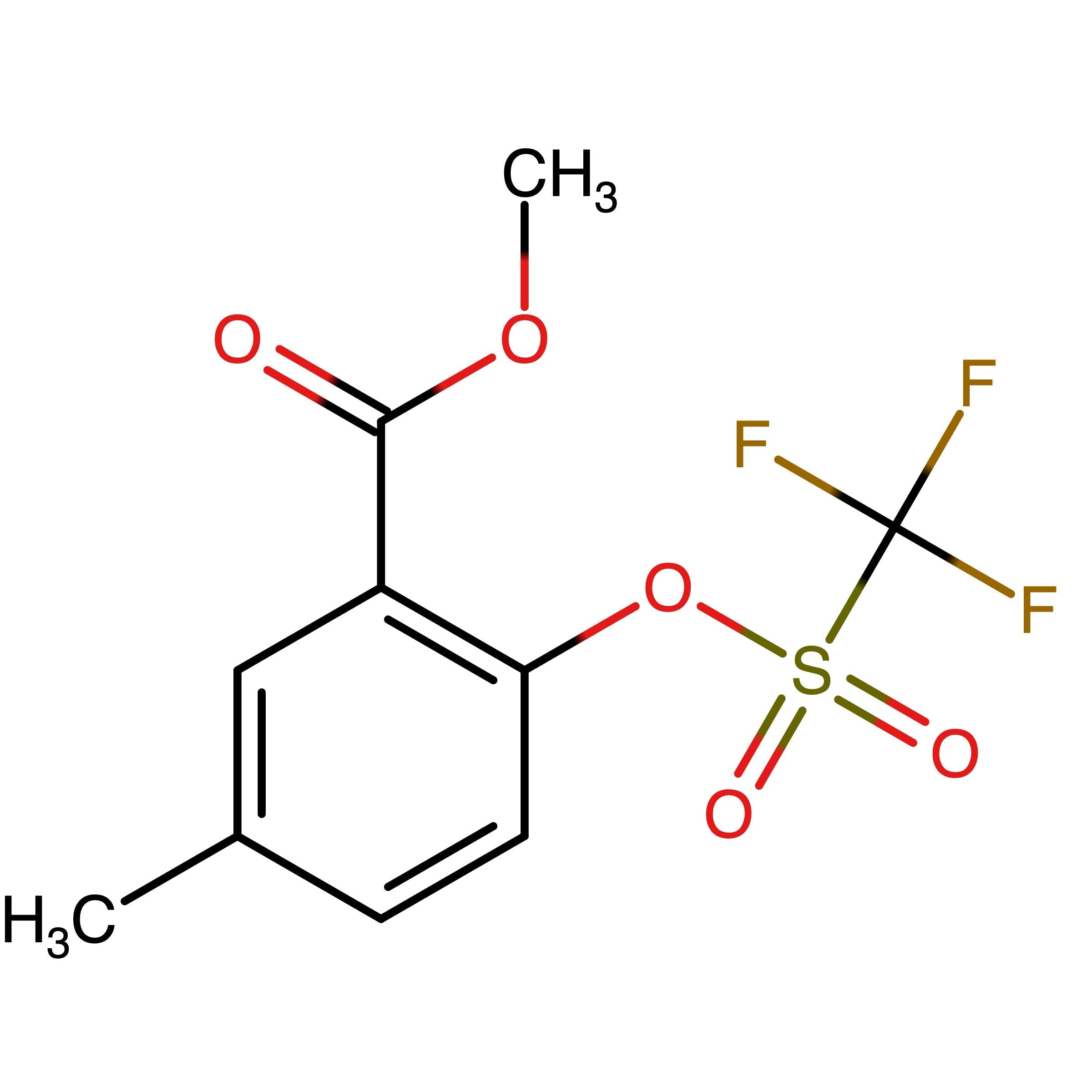 CAS RN 160013-24-1 | Methyl 5-methyl-2-(((trifluoromethyl)sulfonyl)oxy)benzoate