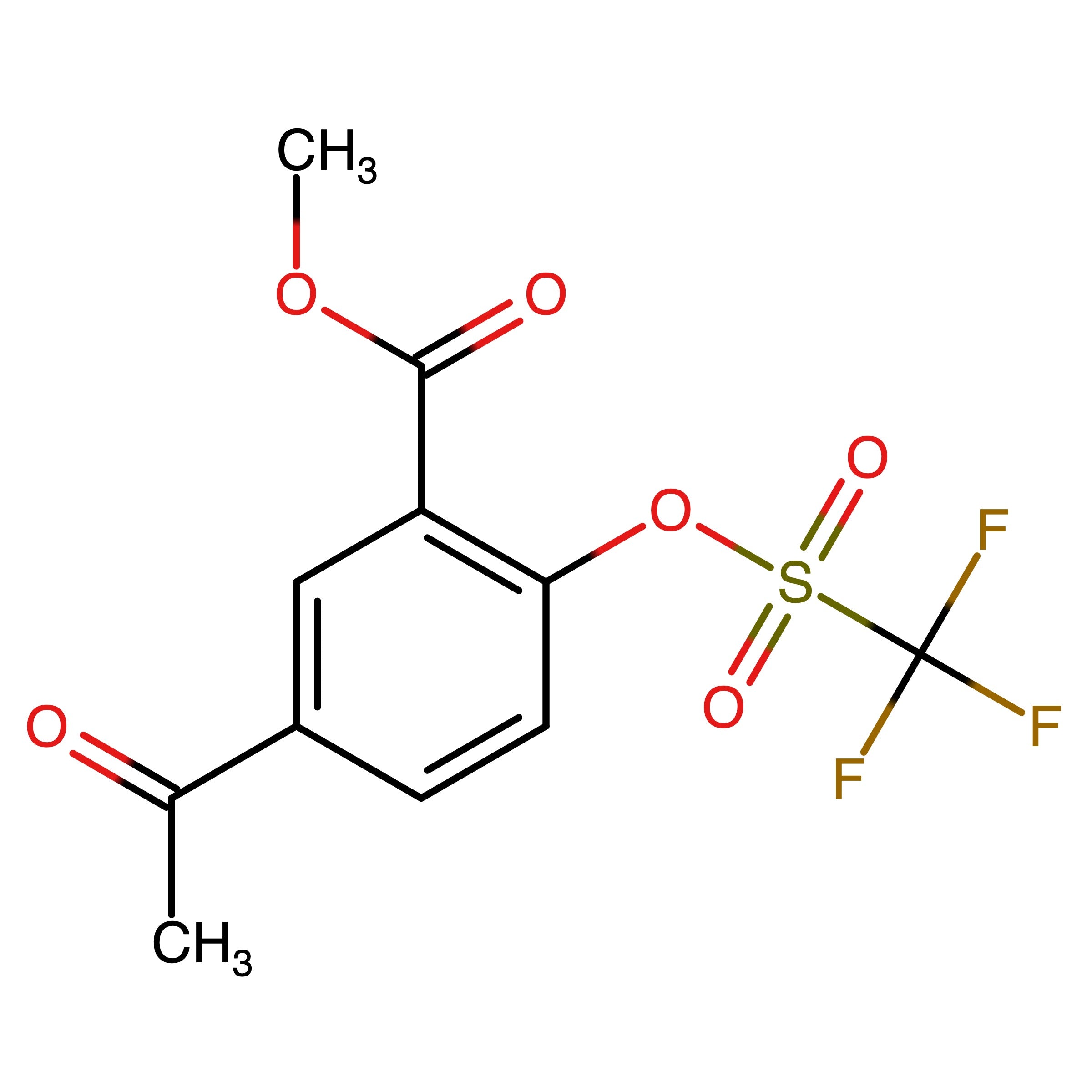CAS RN 343338-97-6 | Methyl 5-acetyl-2-(((trifluoromethyl)sulfonyl)oxy)benzoate