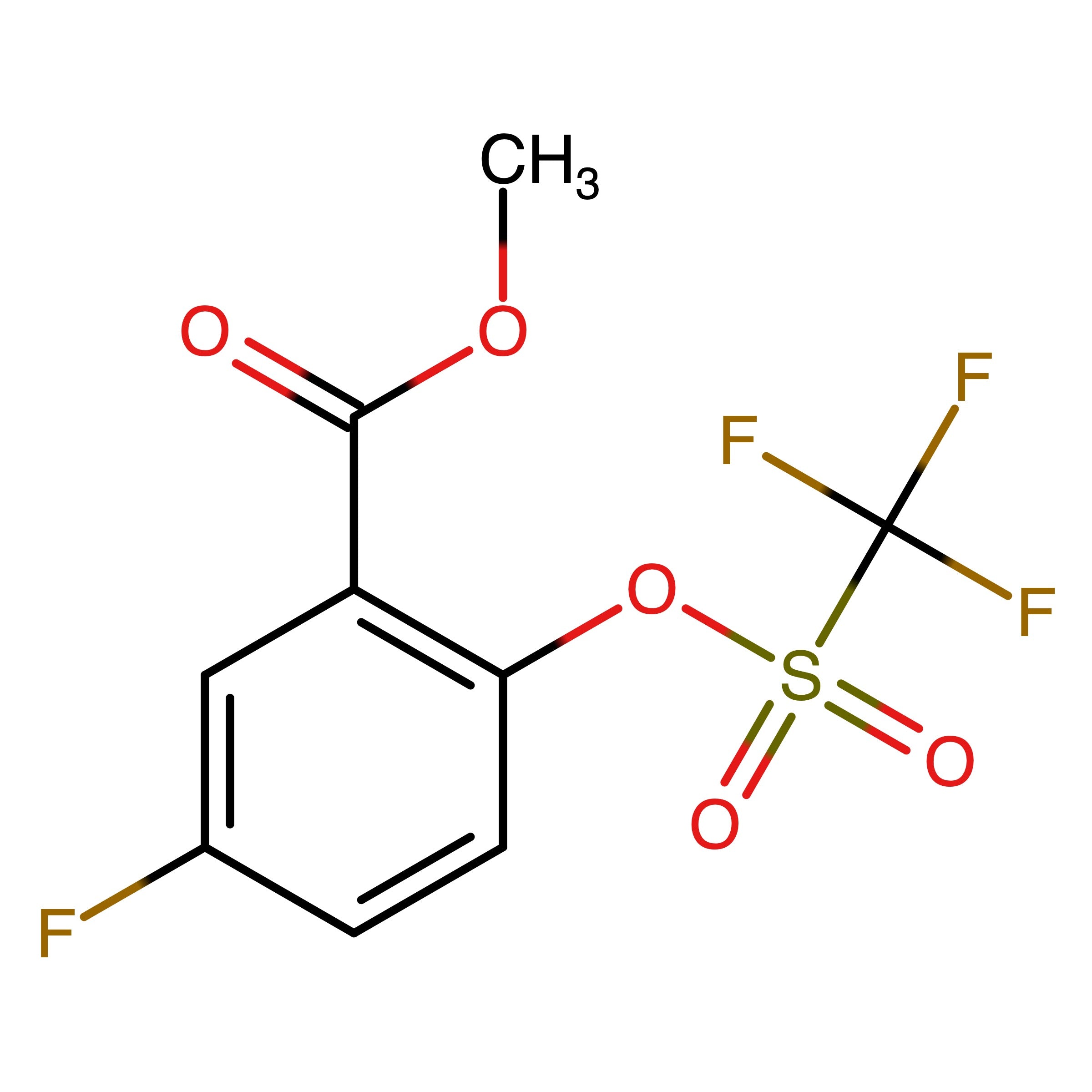 CAS RN 928264-54-4 | Methyl 5-fluoro-2-(((trifluoromethyl)sulfonyl)oxy)benzoate