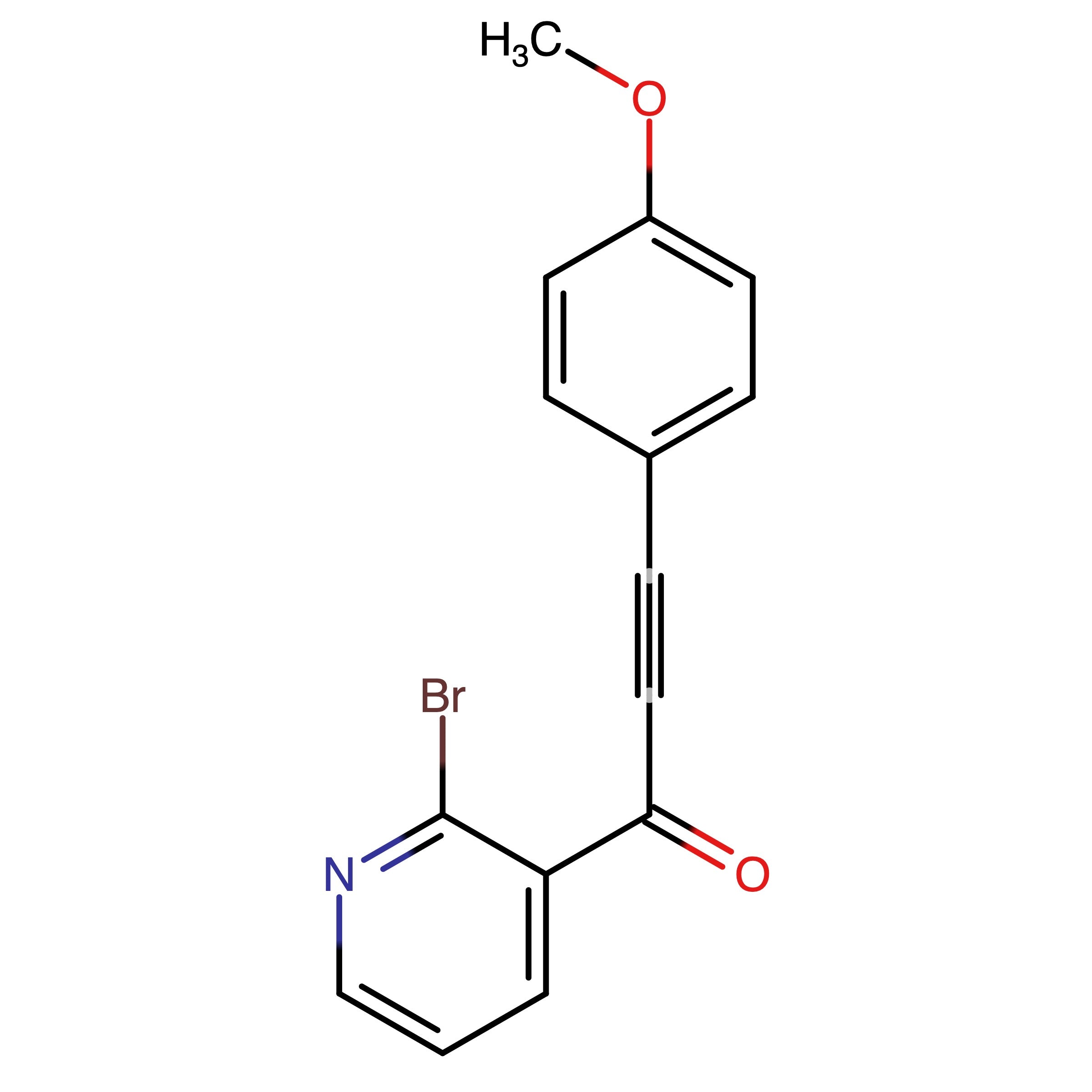 CAS RN 2411470-51-2 | 1-(2-Bromopyridin-3-yl)-3-(4-methoxyphenyl)prop-2-yn-1-one