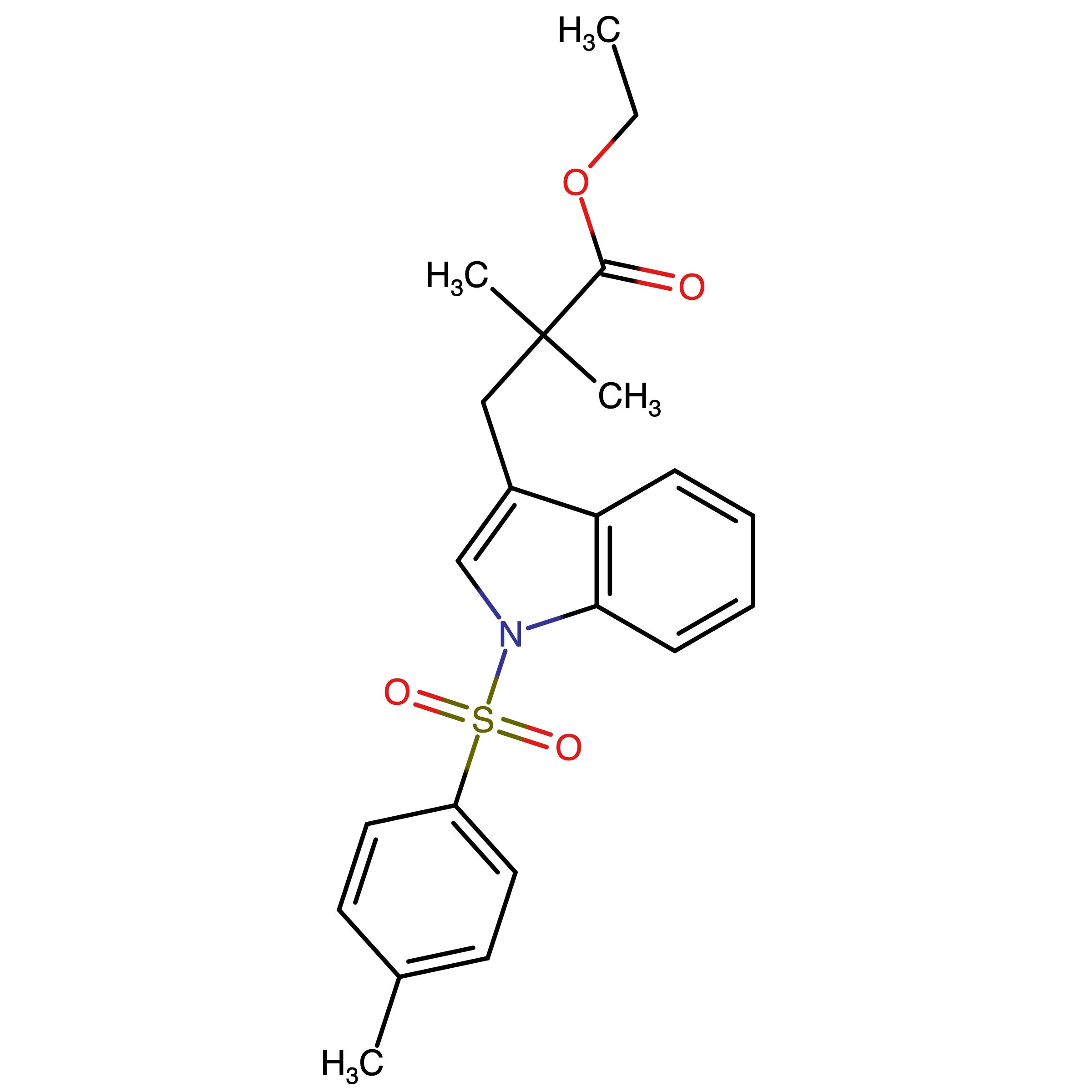 CAS RN 3037853-68-9 | Ethyl 2,2-dimethyl-3-(1-tosyl-1H-indol-3-yl)propanoate