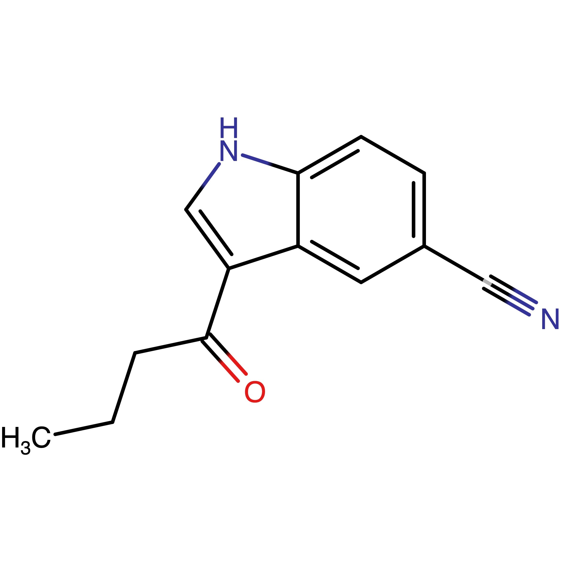 CAS RN 1699305-13-9 | 3-Butyryl-1H-indole-5-carbonitrile