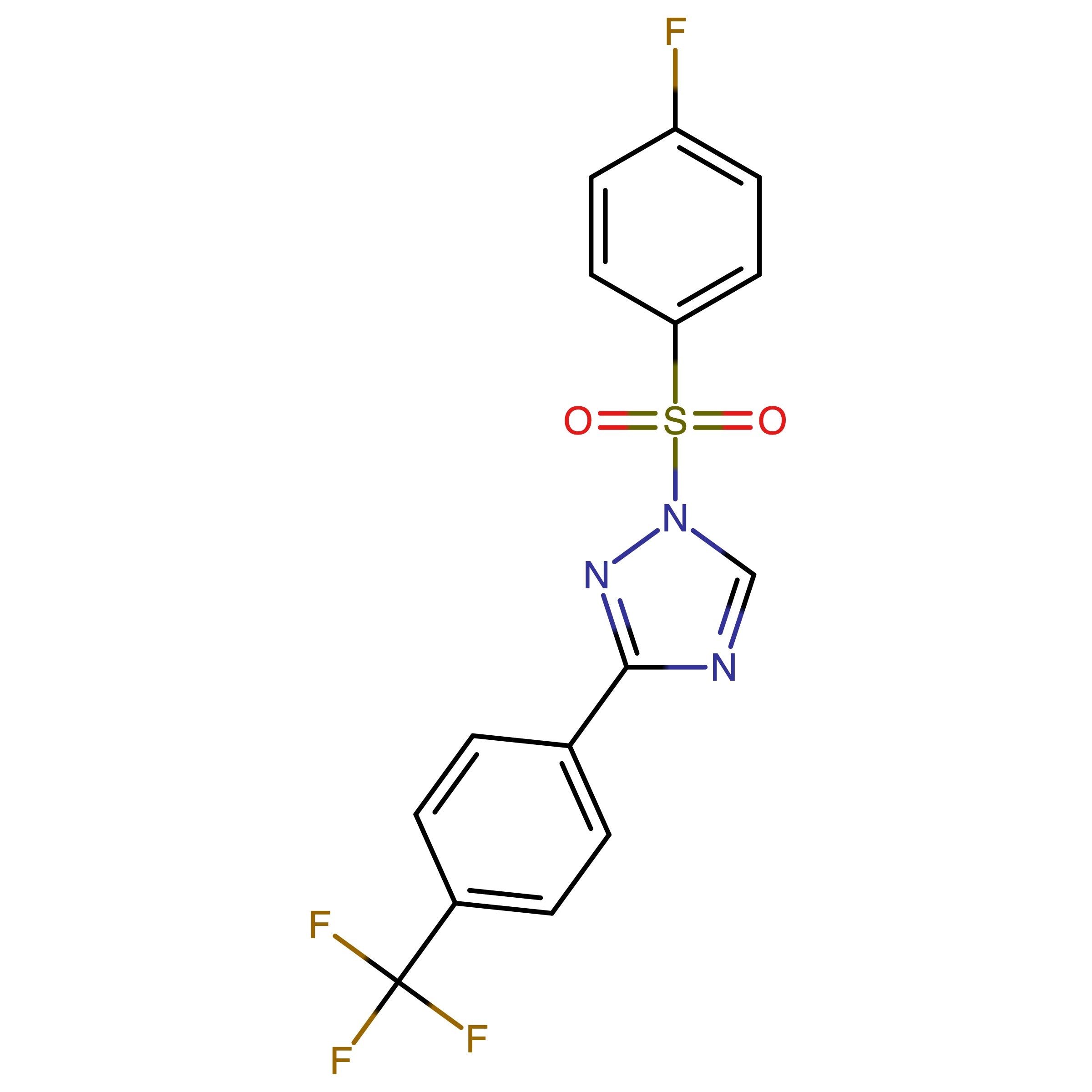 CAS RN 2451978-34-8 | 1-((4-Fluorophenyl)sulfonyl)-3-(4-(trifluoromethyl)phenyl)-1H-1,2,4-triazole