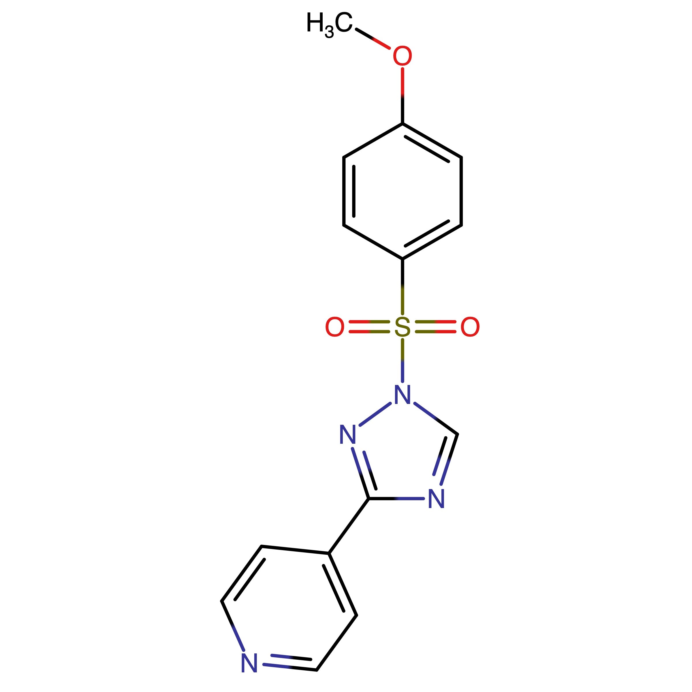 CAS RN 2429963-72-2 | 4-(1-((4-Methoxyphenyl)sulfonyl)-1H-1,2,4-triazol-3-yl)pyridine