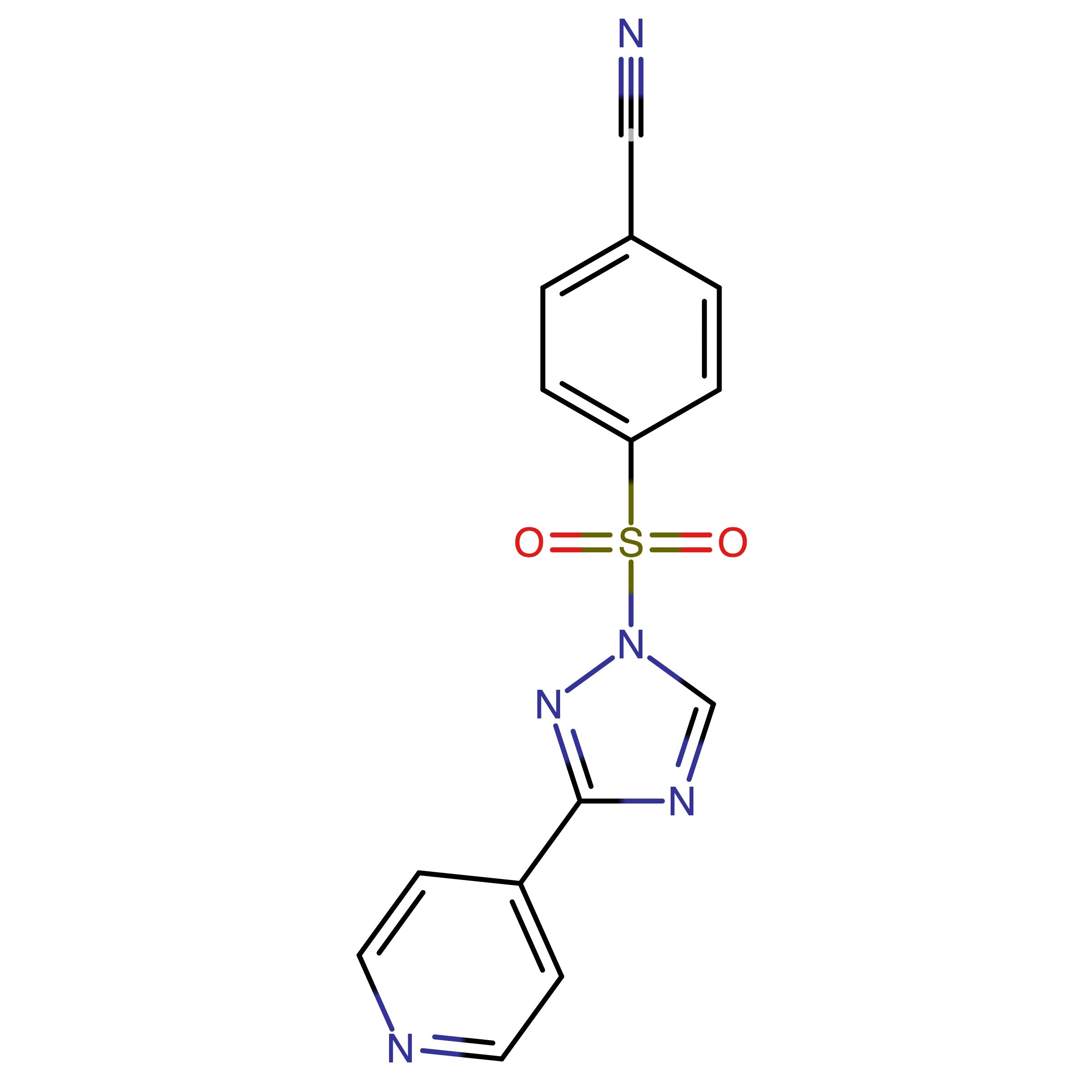 CAS RN 2429964-46-3 | 4-((3-(Pyridin-4-yl)-1H-1,2,4-triazol-1-yl)sulfonyl)benzonitrile